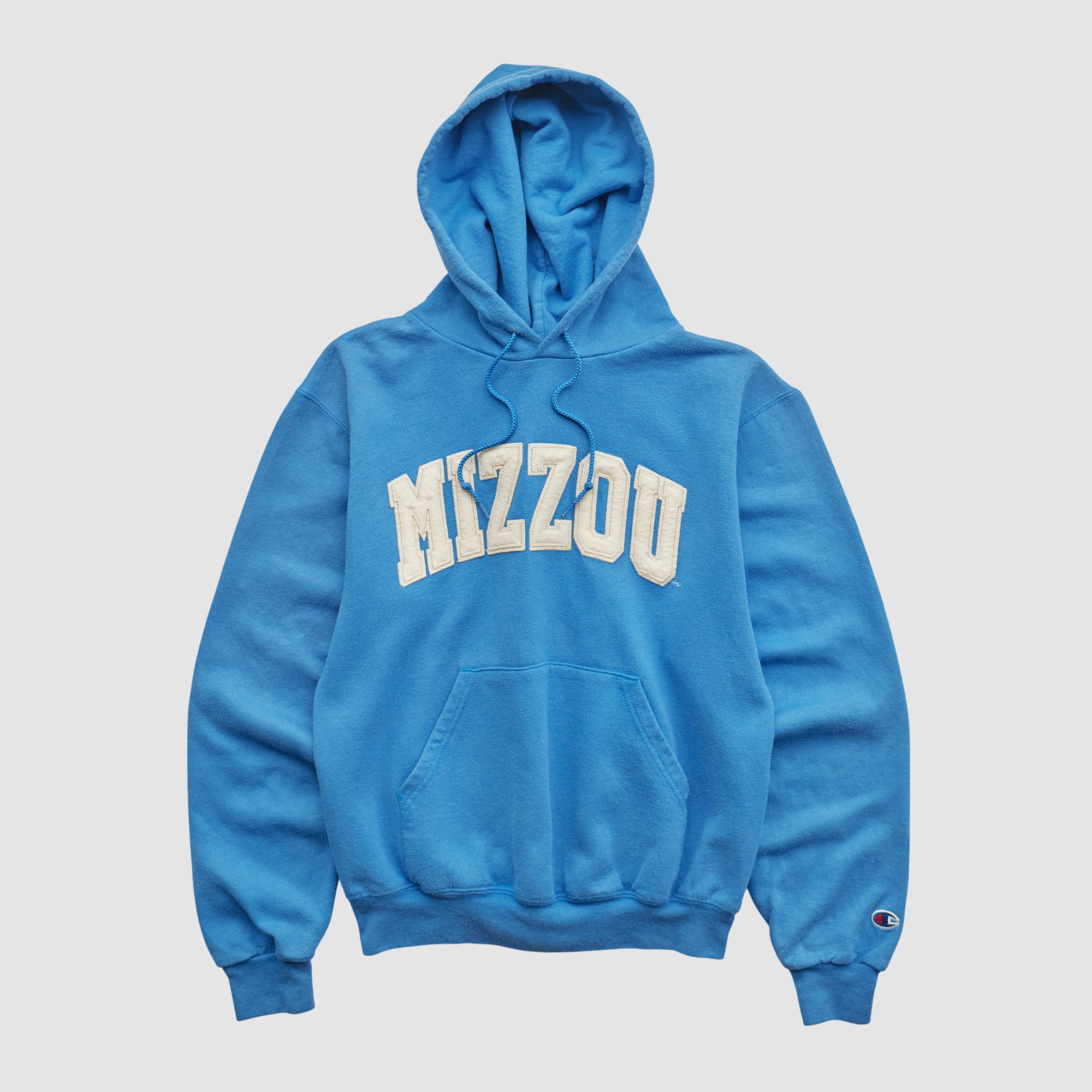 Missouri Tigers Champion 2000s Hooded Pullover Sweatshirt - Blue - XS