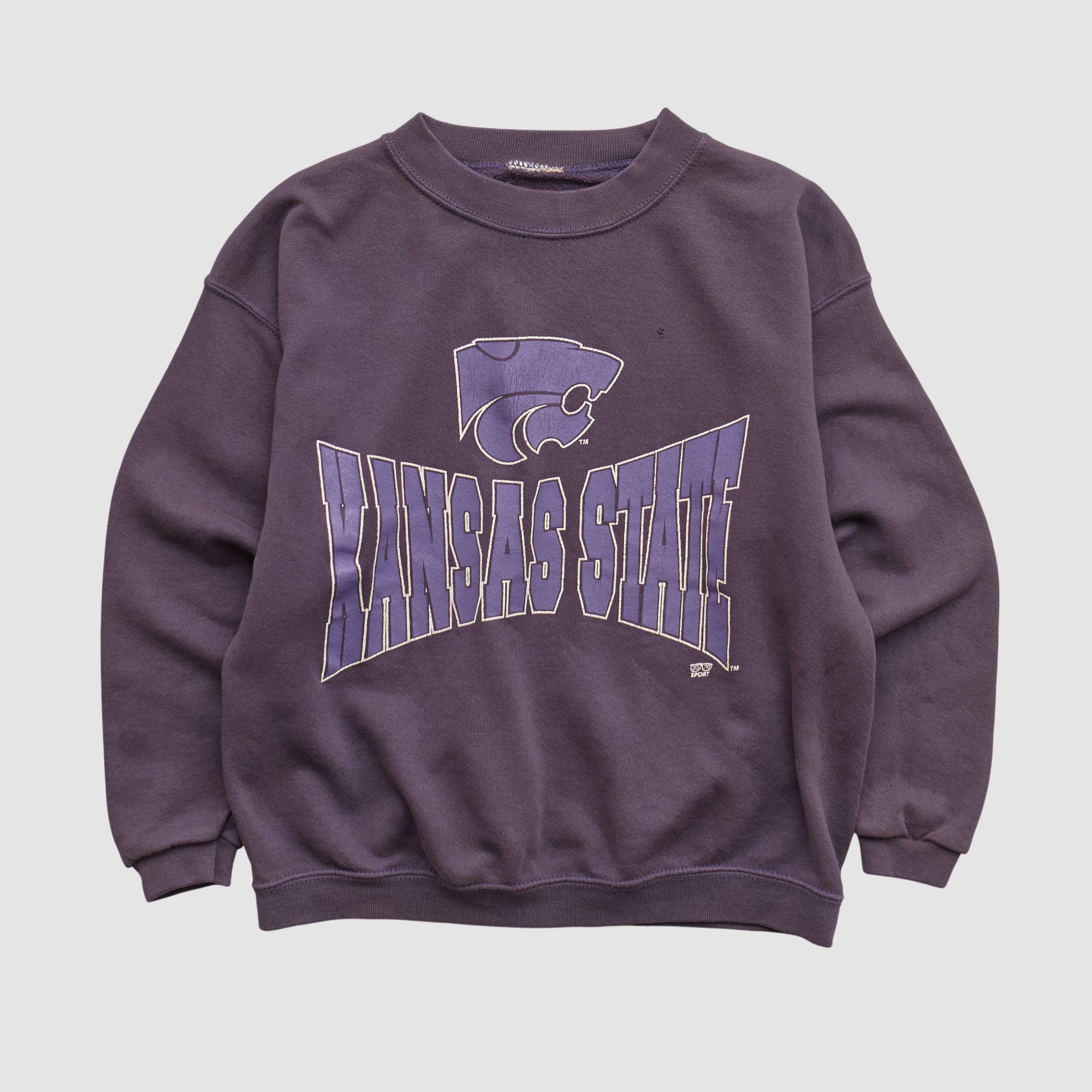 Kansas State Wildcats 90s Pullover Sweatshirt - Purple - Yth M