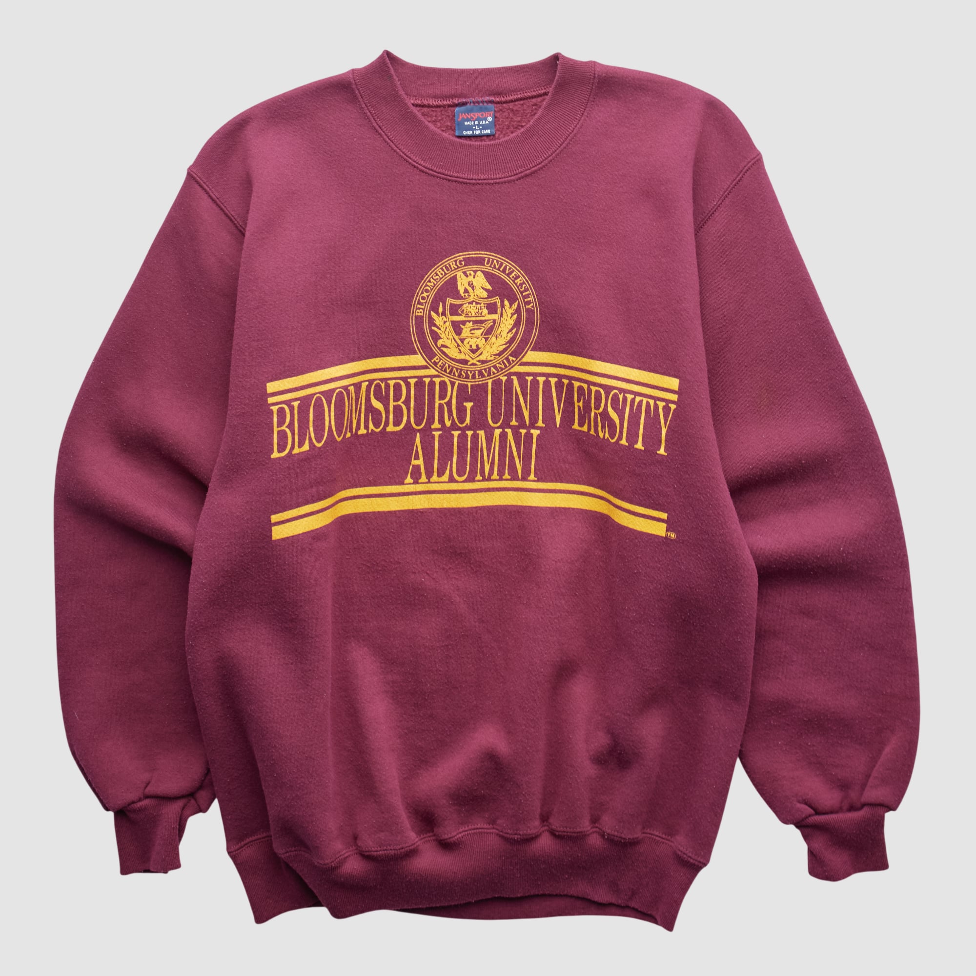 Bloomsburg Huskies Jansport 90s Pullover Sweatshirt - Maroon - XS