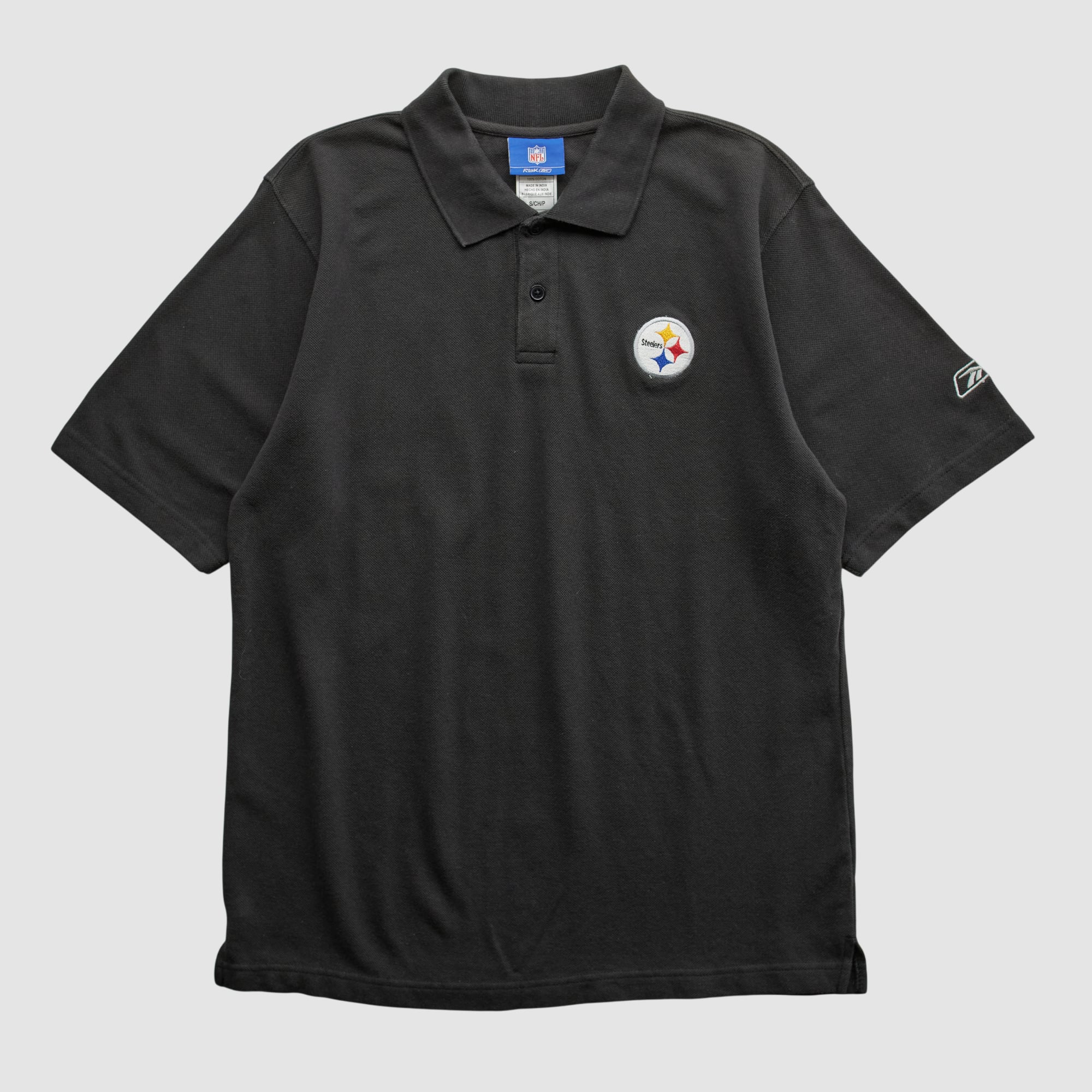 Pittsburgh Steelers Reebok 2000s Polo - Black - M