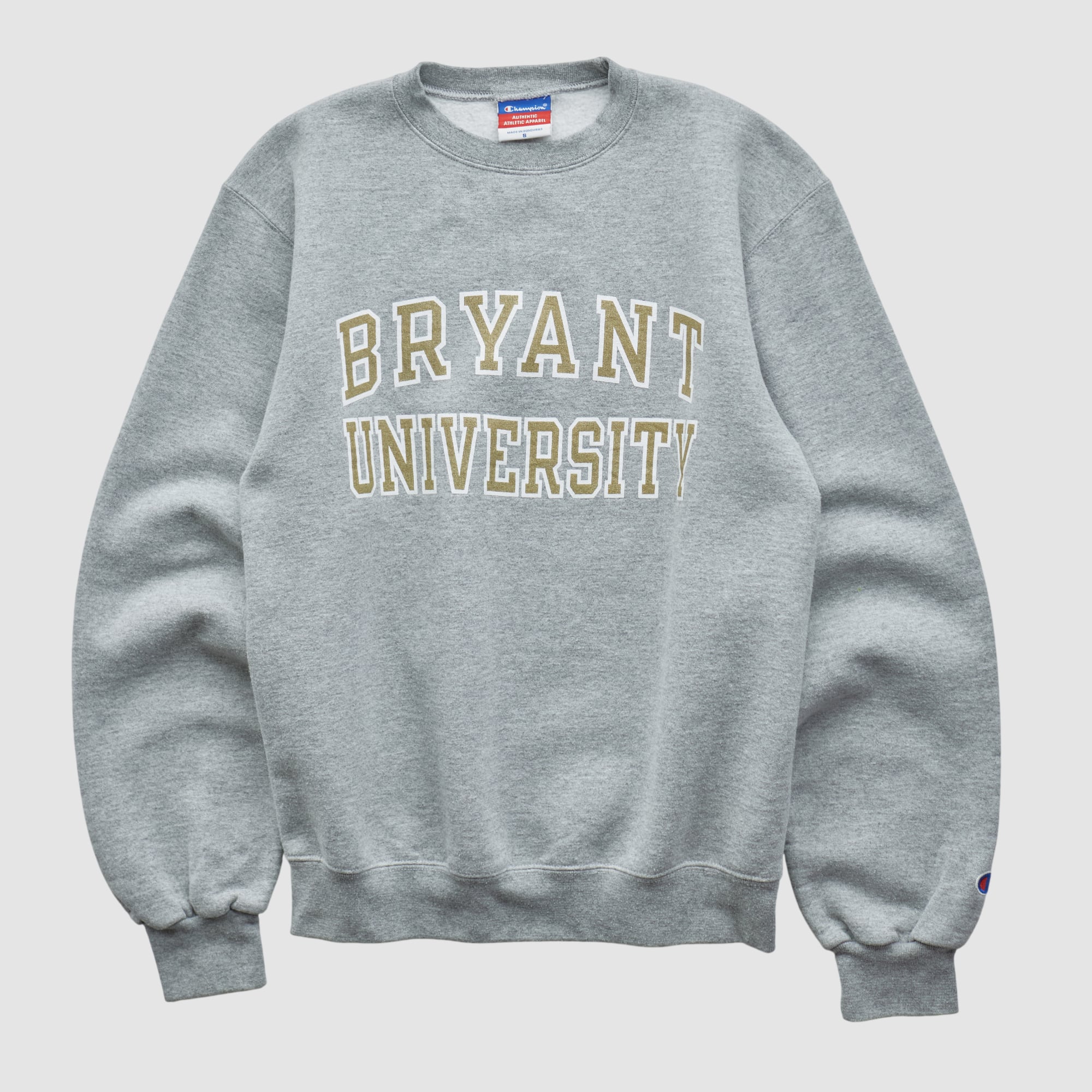Bryant Bulldogs Champion 2000s Pullover Sweatshirt - Heather Gray - XXS