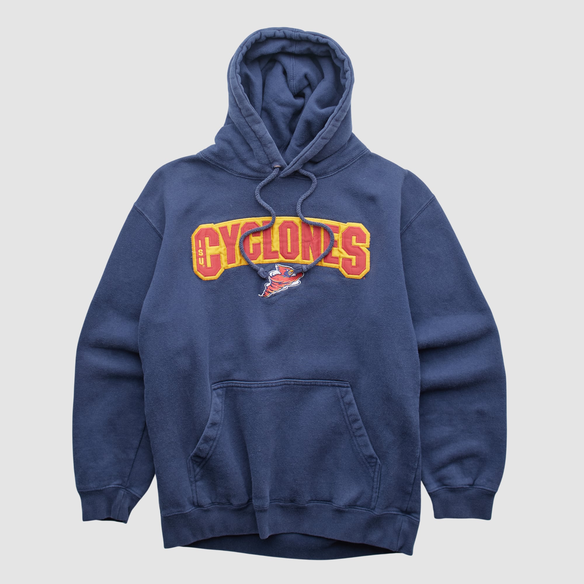Iowa State Cyclones CI Apparel 2000s Hooded Pullover Sweatshirt - Navy - XXS
