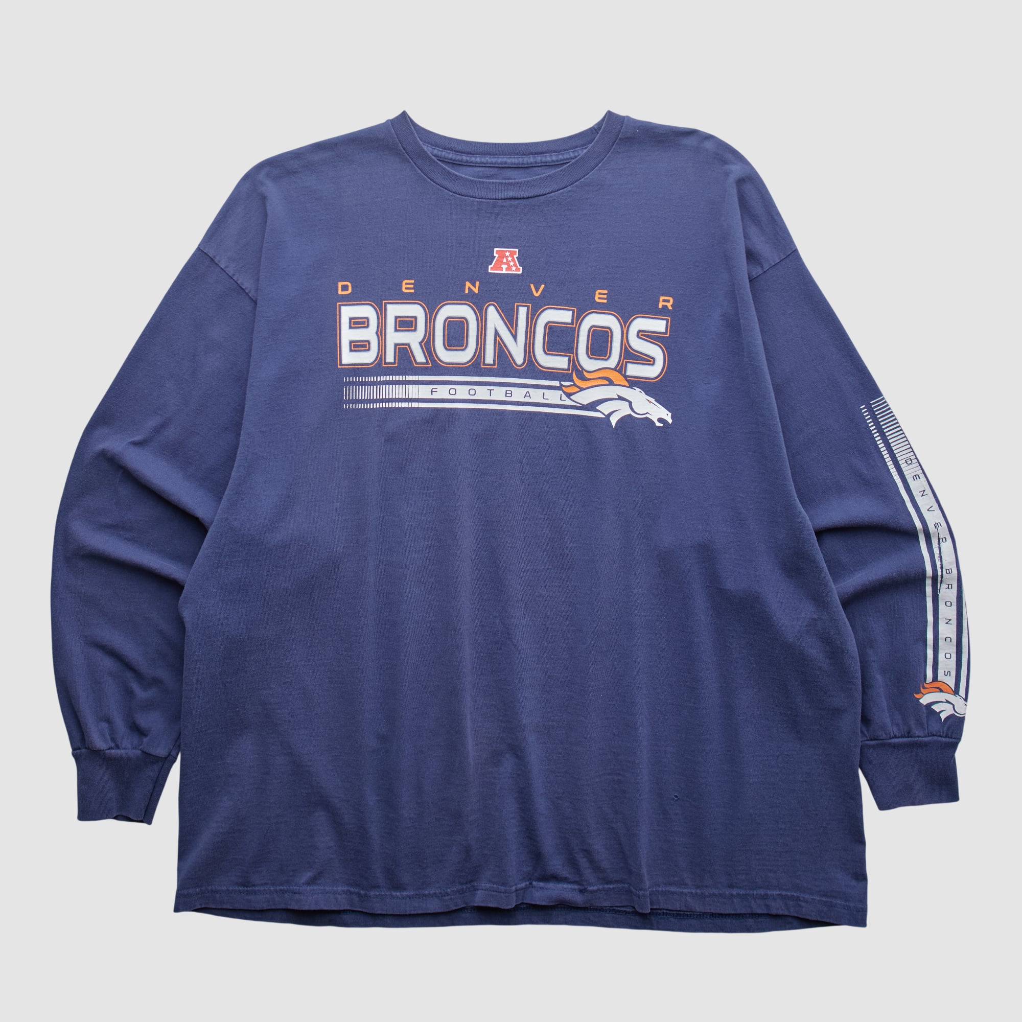 Denver Broncos NFL 2000s Long Sleeve T-shirt - Navy - 2XL