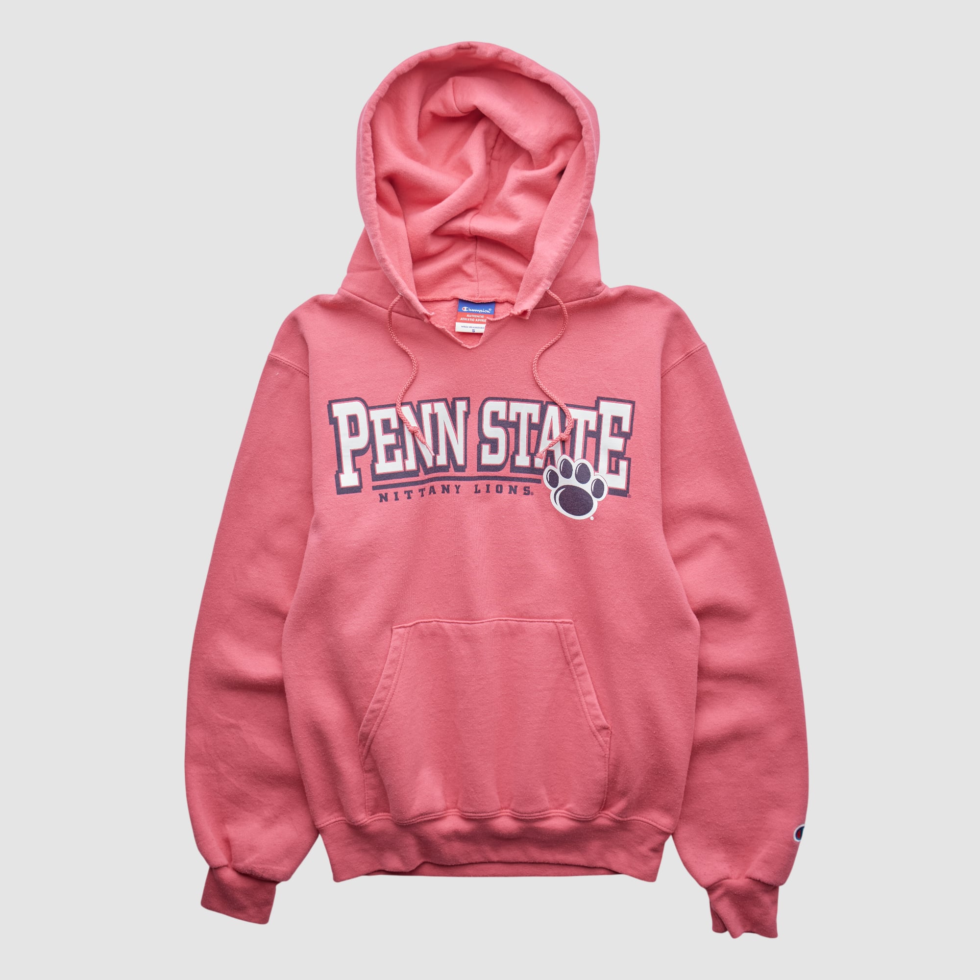 Penn State Nittany Lions Champion 2000s Hooded Pullover Sweatshirt - Pink - XXS