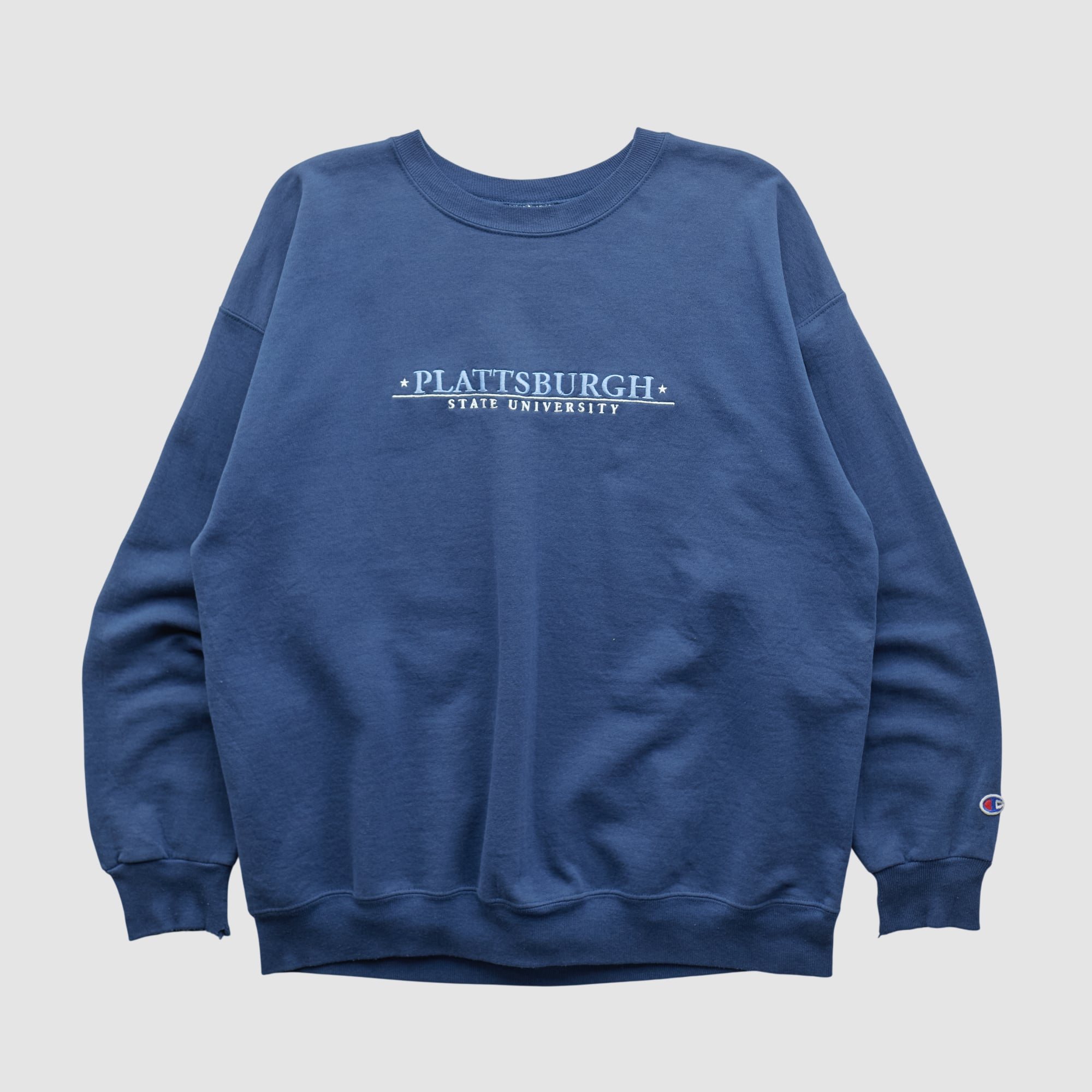 Plattsburgh State Cardinals Champion 2000s Pullover Sweatshirt - Navy - L