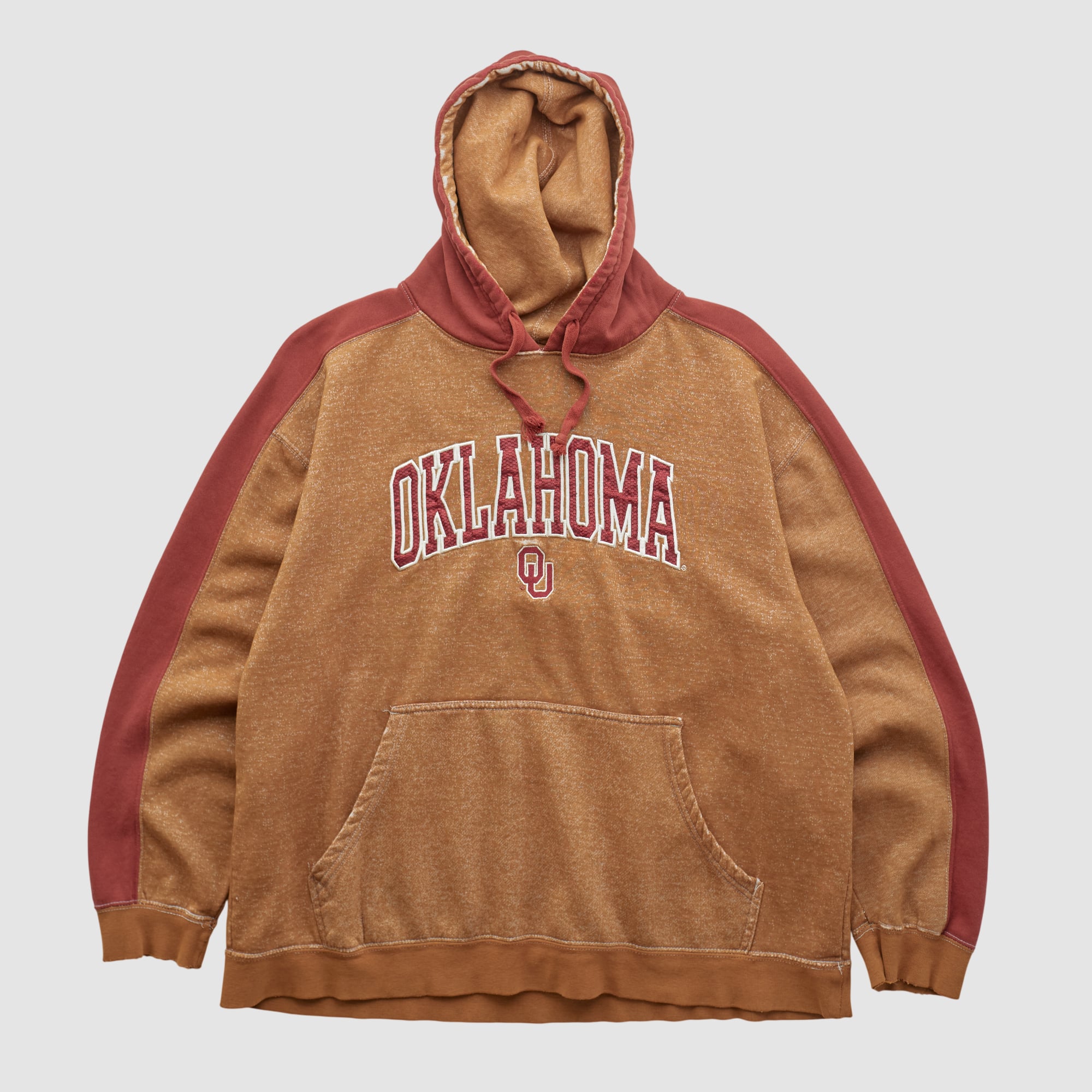Oklahoma Sooners 2000s Hooded Pullover Sweatshirt - Clay - M