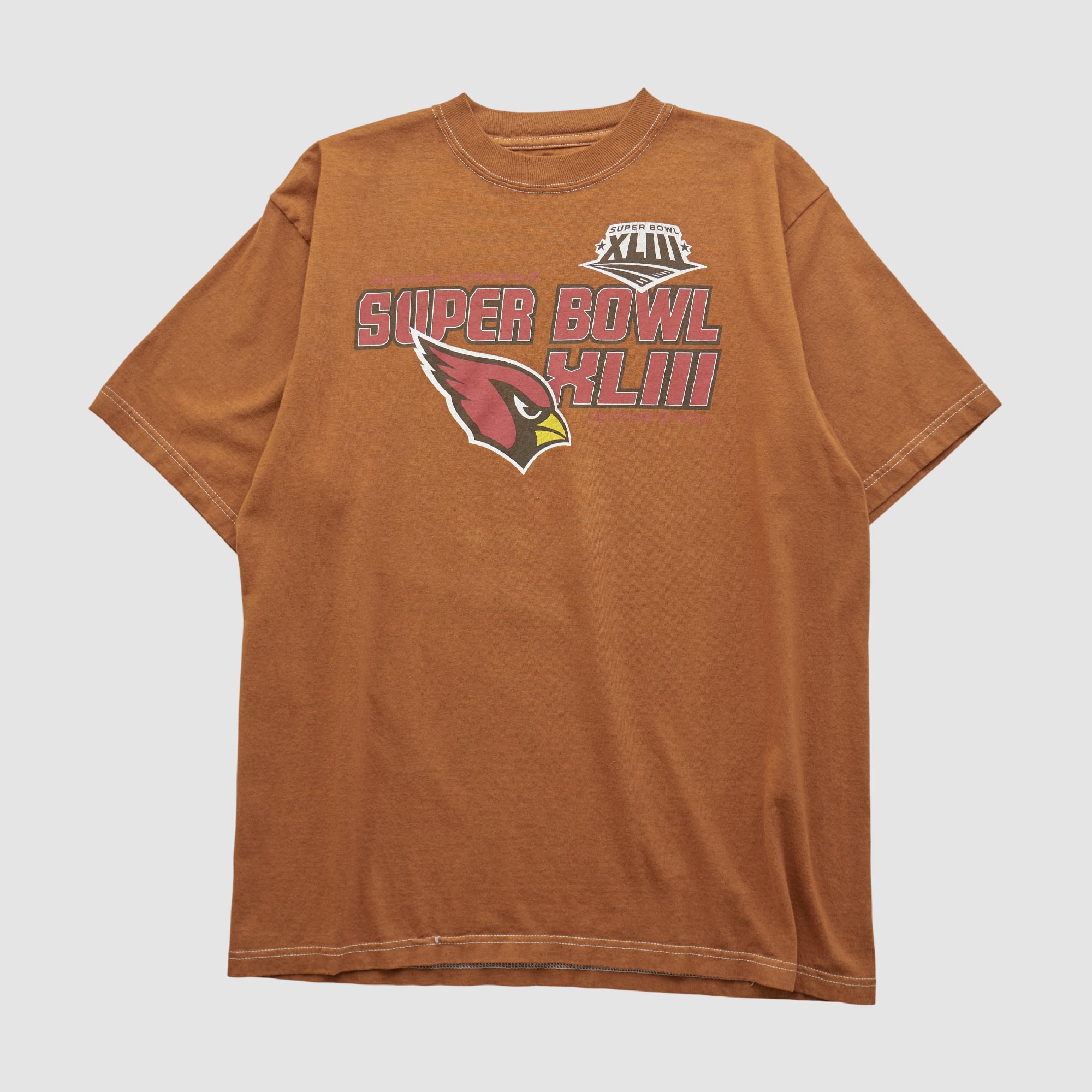 Super Bowl XLIII Reebok 2009 T-shirt - Clay - S