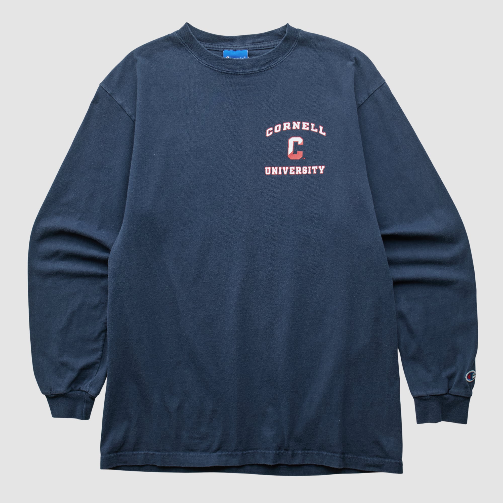 Cornell Big Red Champion 2000s Long Sleeve T-shirt - Navy - M