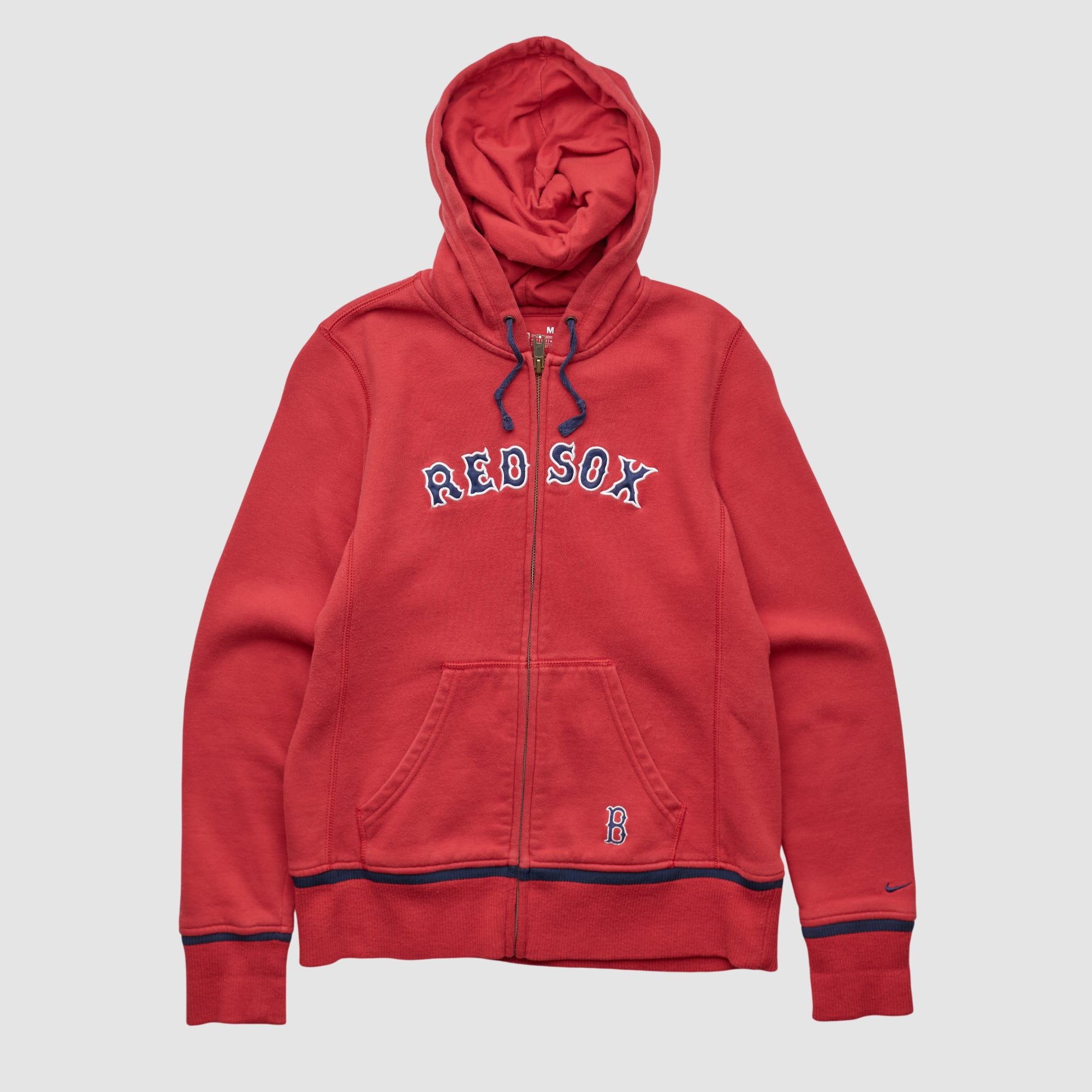 Boston Red Sox Nike 2000s Hooded Full Zip Sweatshirt - Red - XS