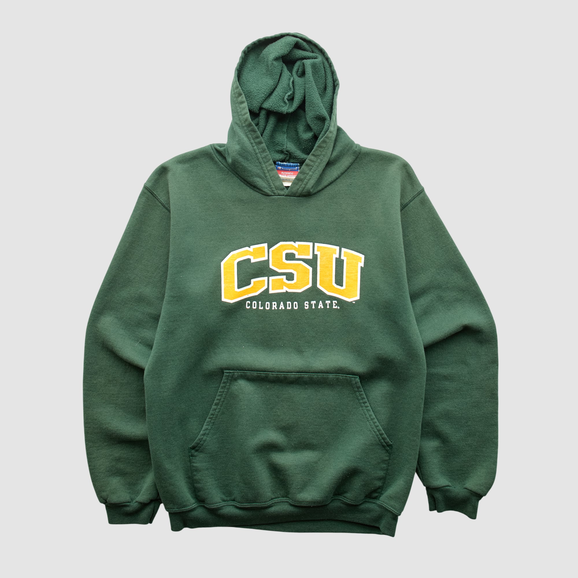 Colorado State Rams Champion 2000s Hooded Pullover Sweatshirt - Green - XXS