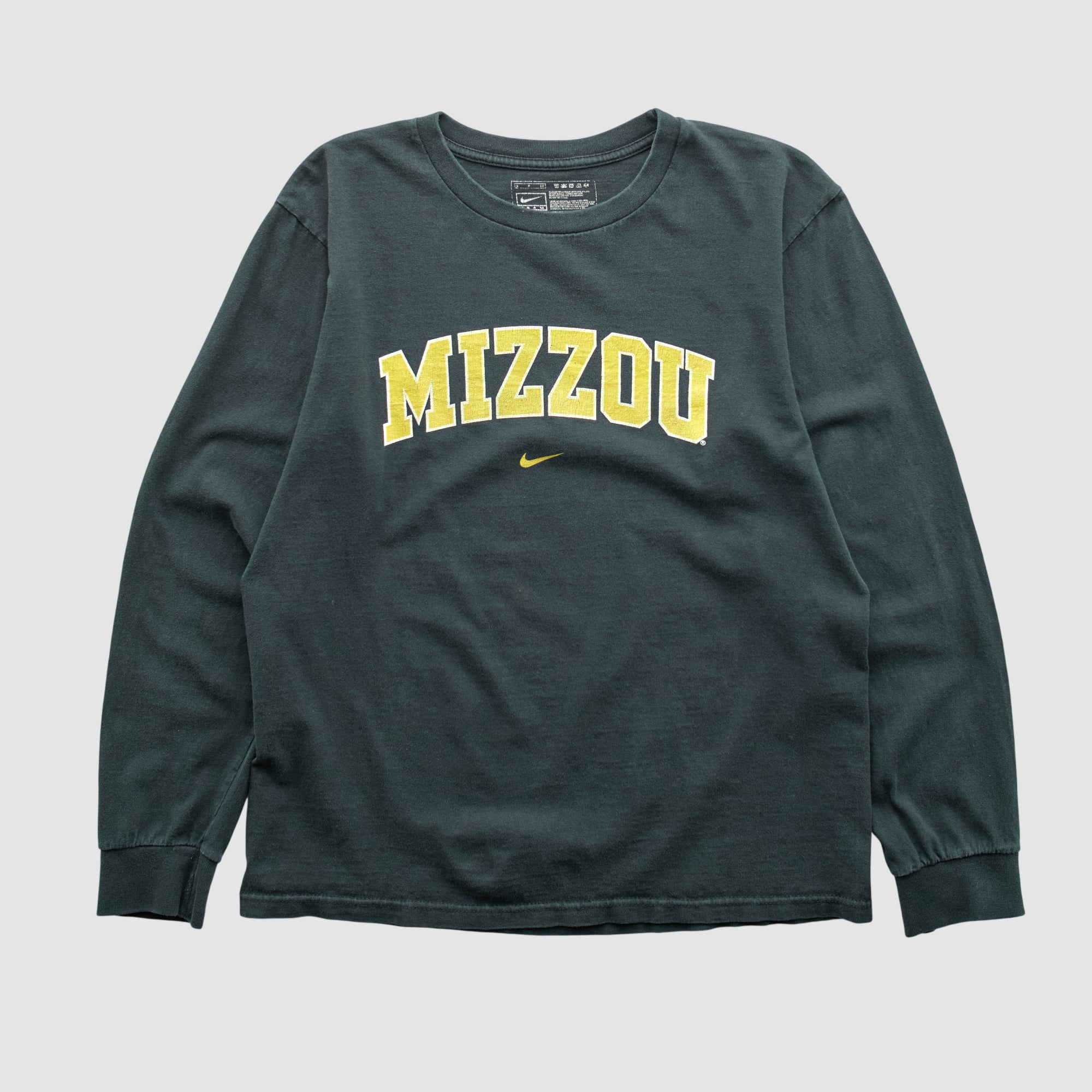 Missouri Tigers Nike 2000s Long Sleeve T-shirt - Green - S