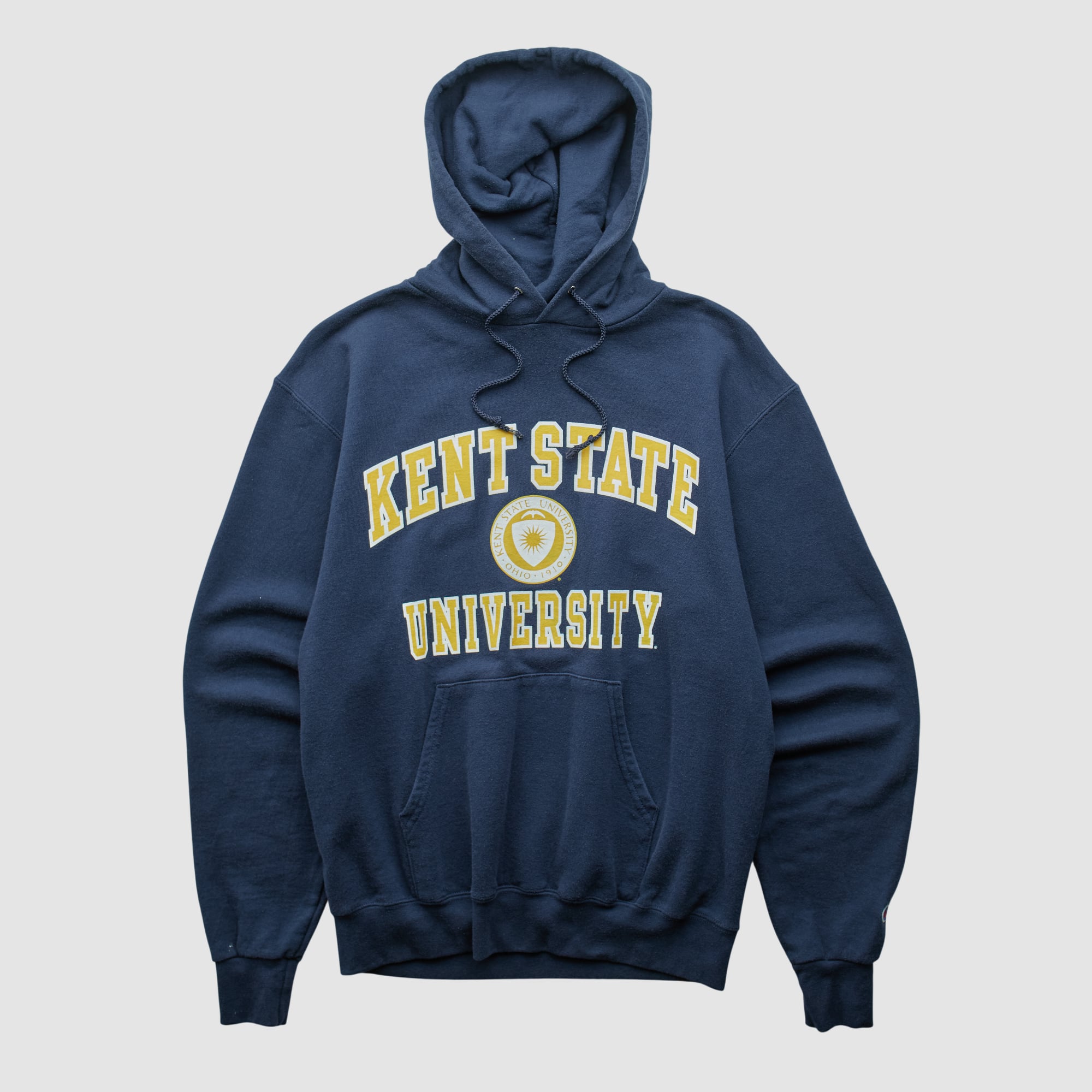 Kent State Golden Flashes Champion 2000s Hooded Pullover Sweatshirt - Navy - S
