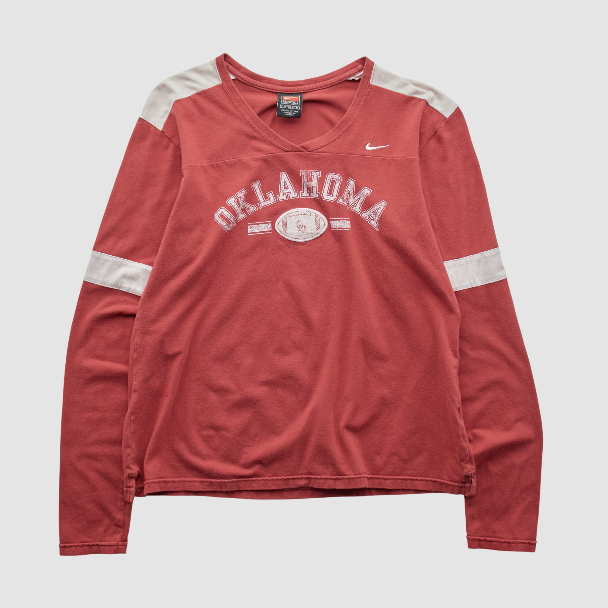 Oklahoma Sooners Nike 2000s Long Sleeve T-shirt - Red - M