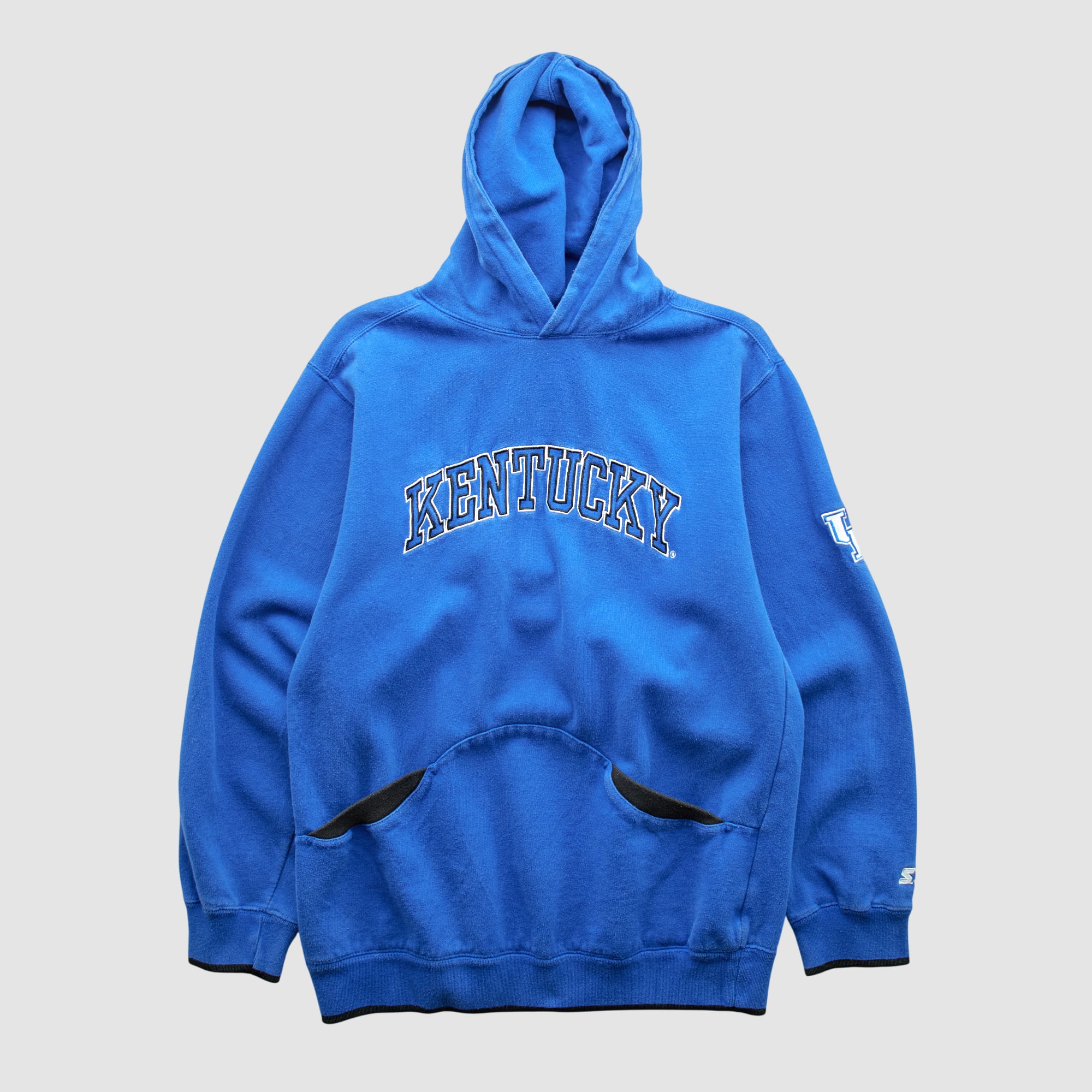 Kentucky Wildcats Starter 2000s Hooded Pullover Sweatshirt - Blue - S