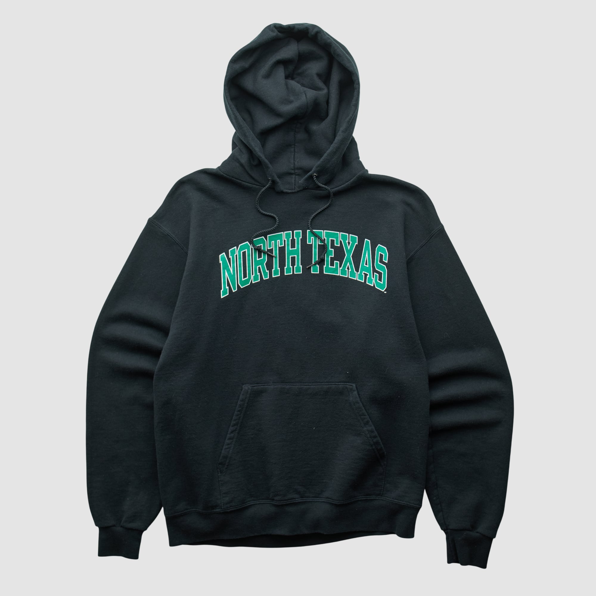 North Texas Mean Green Champion 2000s Hooded Pullover Sweatshirt - Black - S
