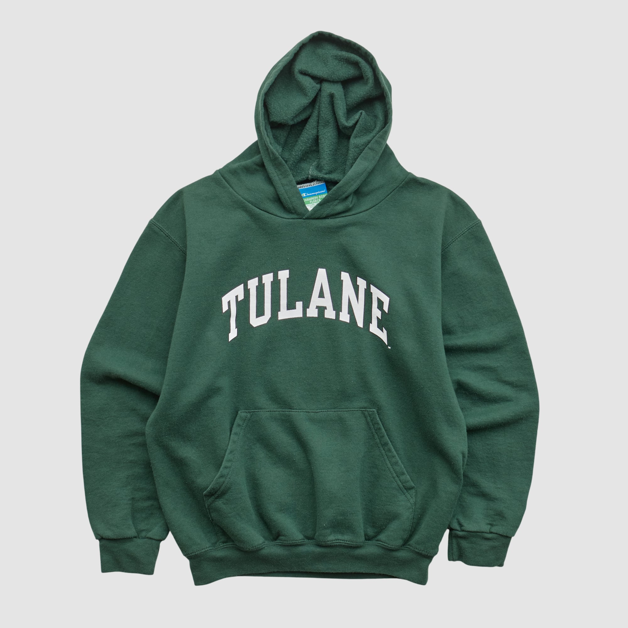 Tulane Green Wave Champion 2010s Hooded Pullover Sweatshirt - Green - XXS