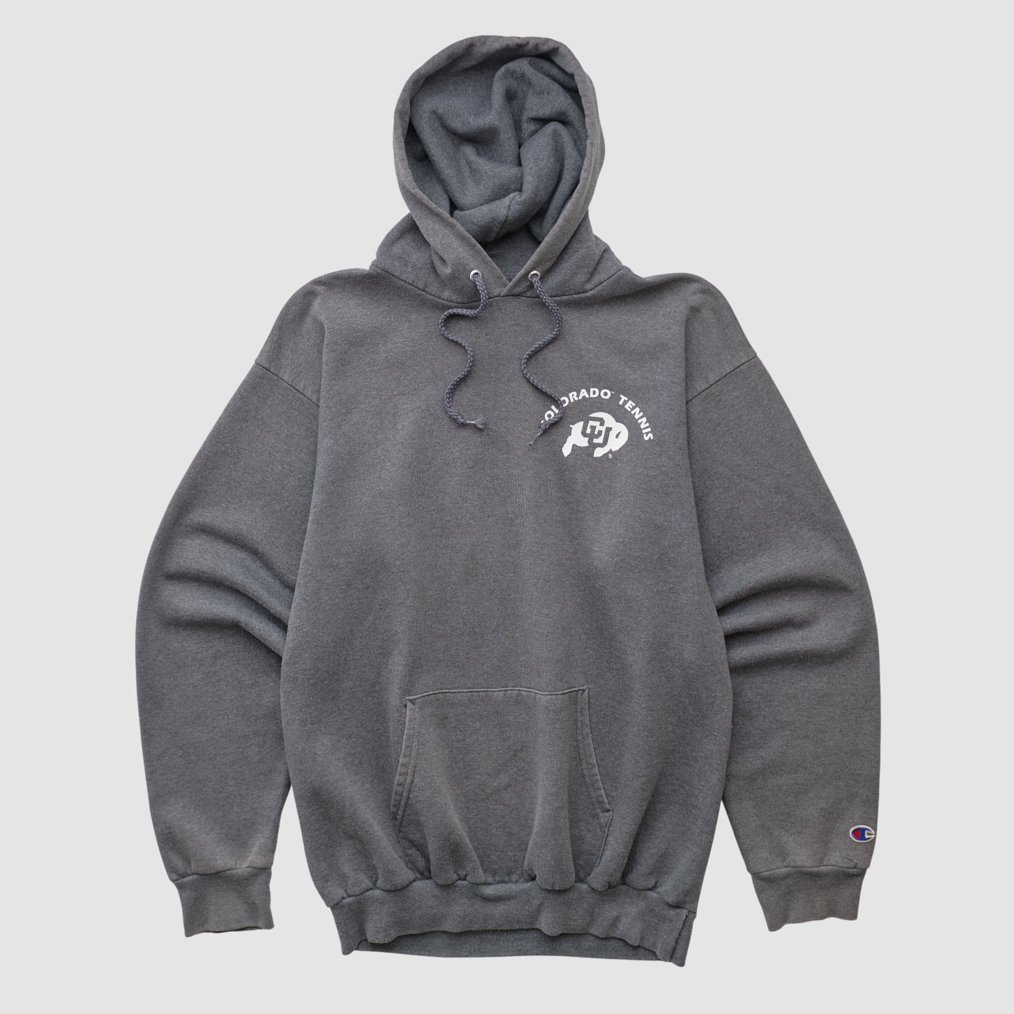 Colorado Buffaloes Champion 2000s Hooded Pullover Sweatshirt - Charcoal - S