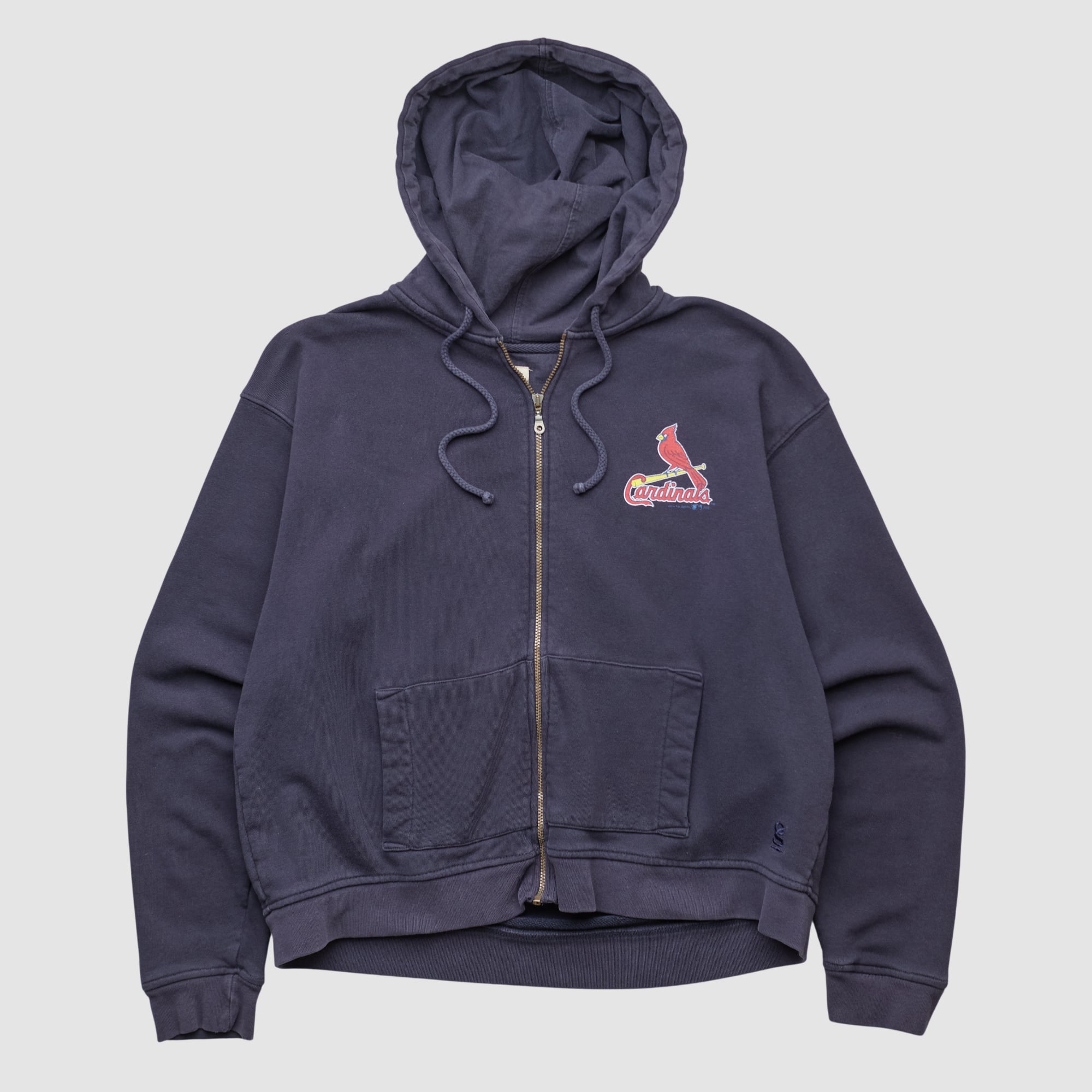 St. Louis Cardinals Gear For Sports 2010s Hooded Full Zip Sweatshirt - Navy - XS