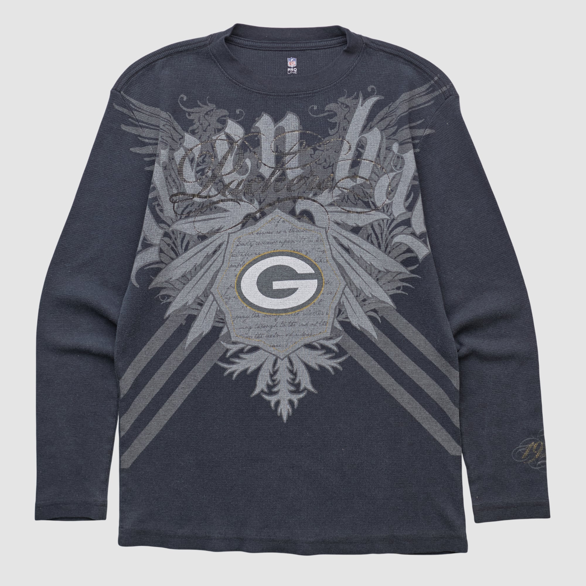 Green Bay Packers NFL 2000s Long Sleeve T-shirt - Black - S