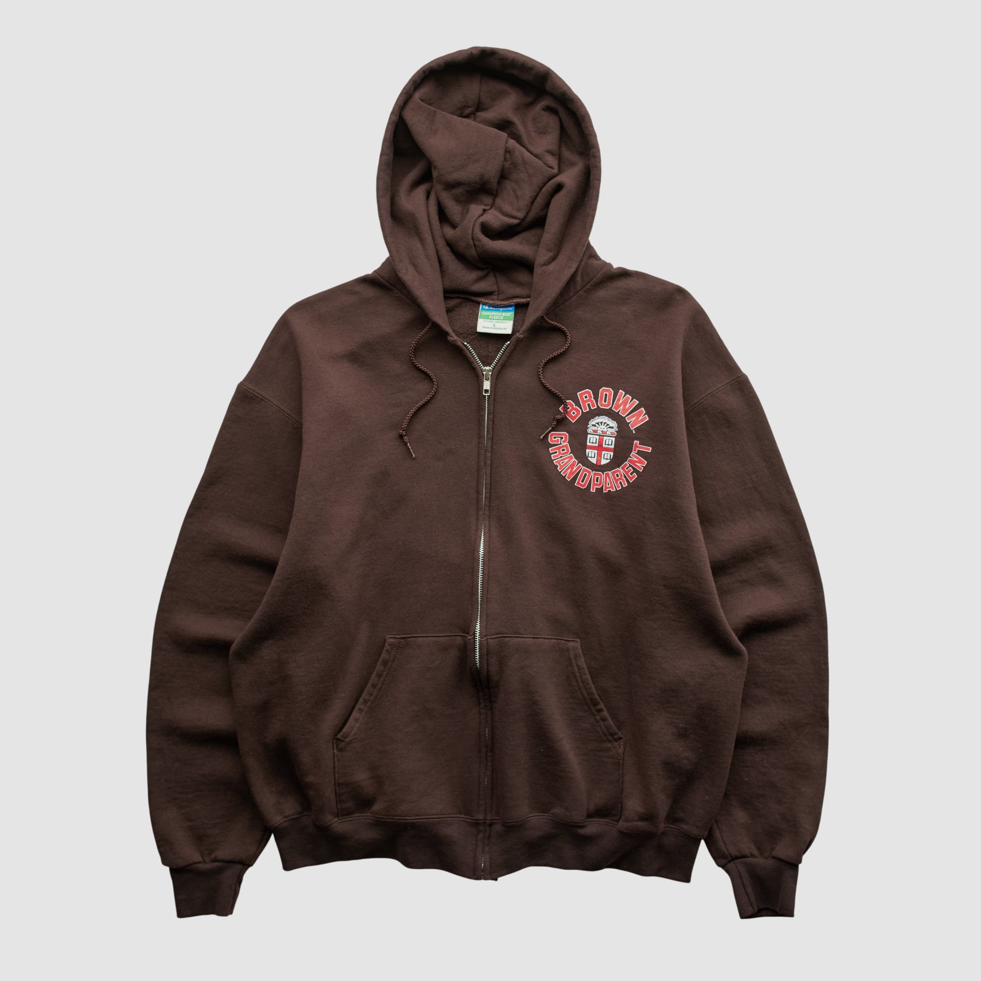 Brown Bears Champion 2010s Hooded Full Zip Sweatshirt - Brown - M