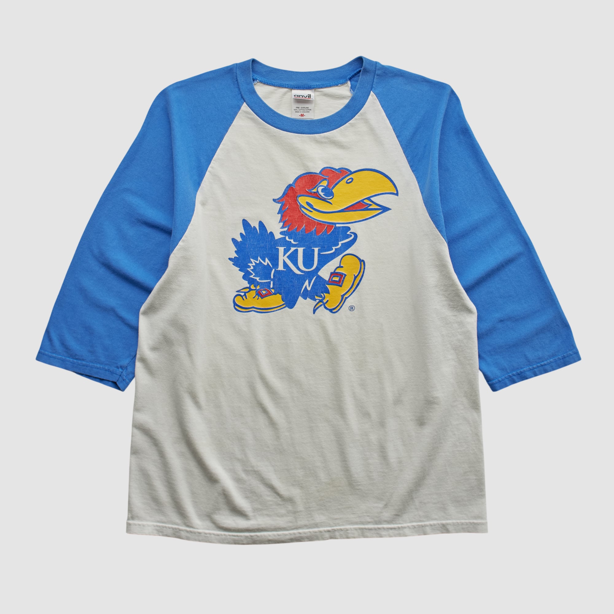 Kansas Jayhawks Anvil 2000s T-shirt - White - S