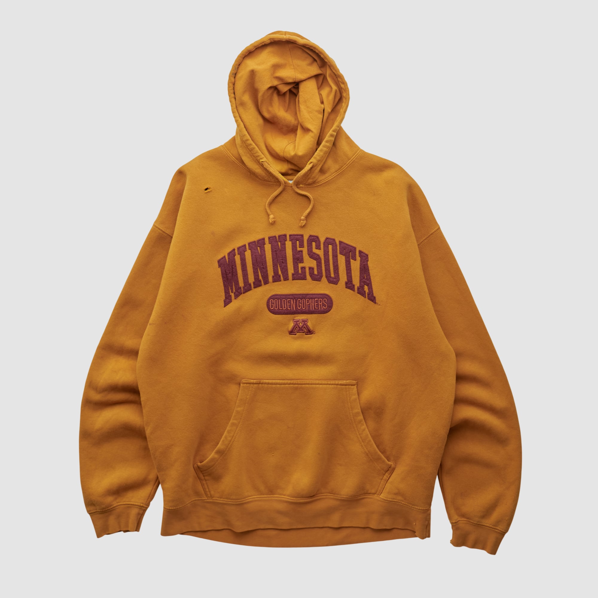 Minnesota Golden Gophers J America Sportswear 2000s Hooded Pullover Sweatshirt - Yellow - M