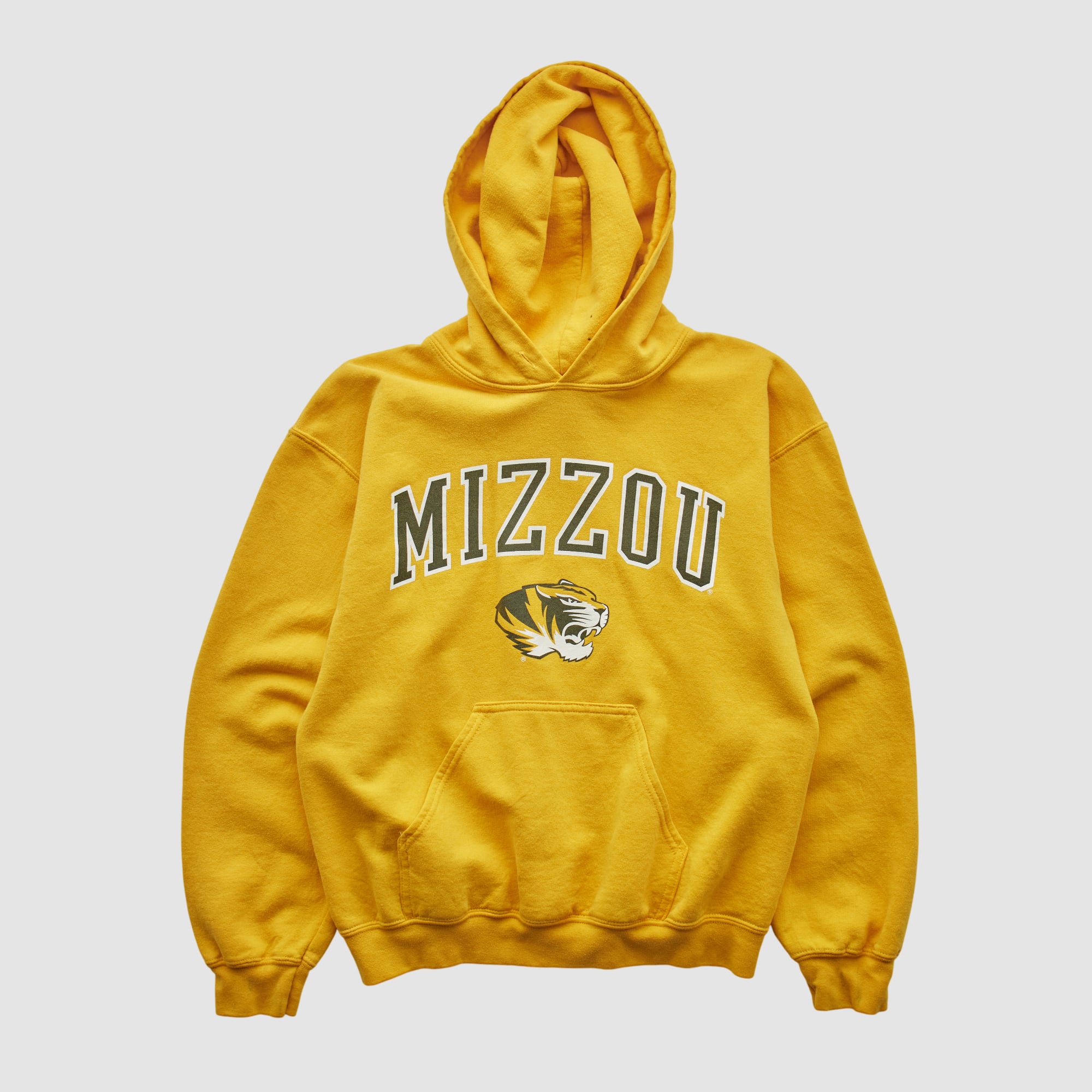 Missouri Tigers Oarsman 2000s Hooded Pullover Sweatshirt - Yellow - XXS