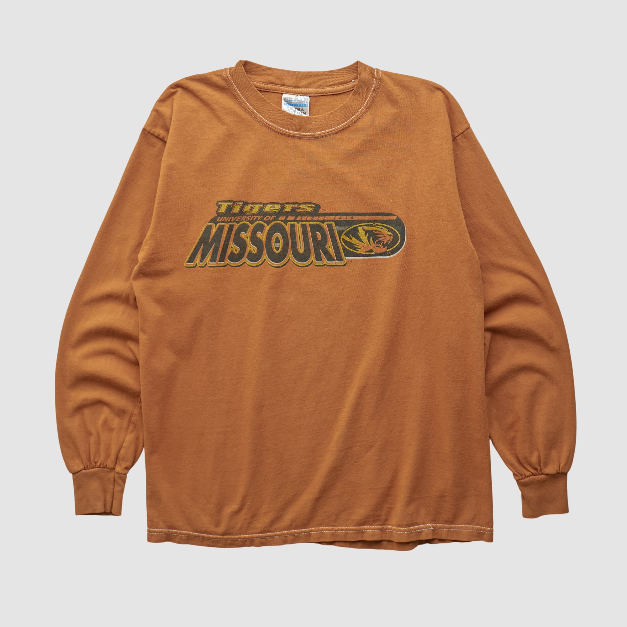 Missouri Tigers Gildan 2000s Long Sleeve T-shirt - Clay - XS