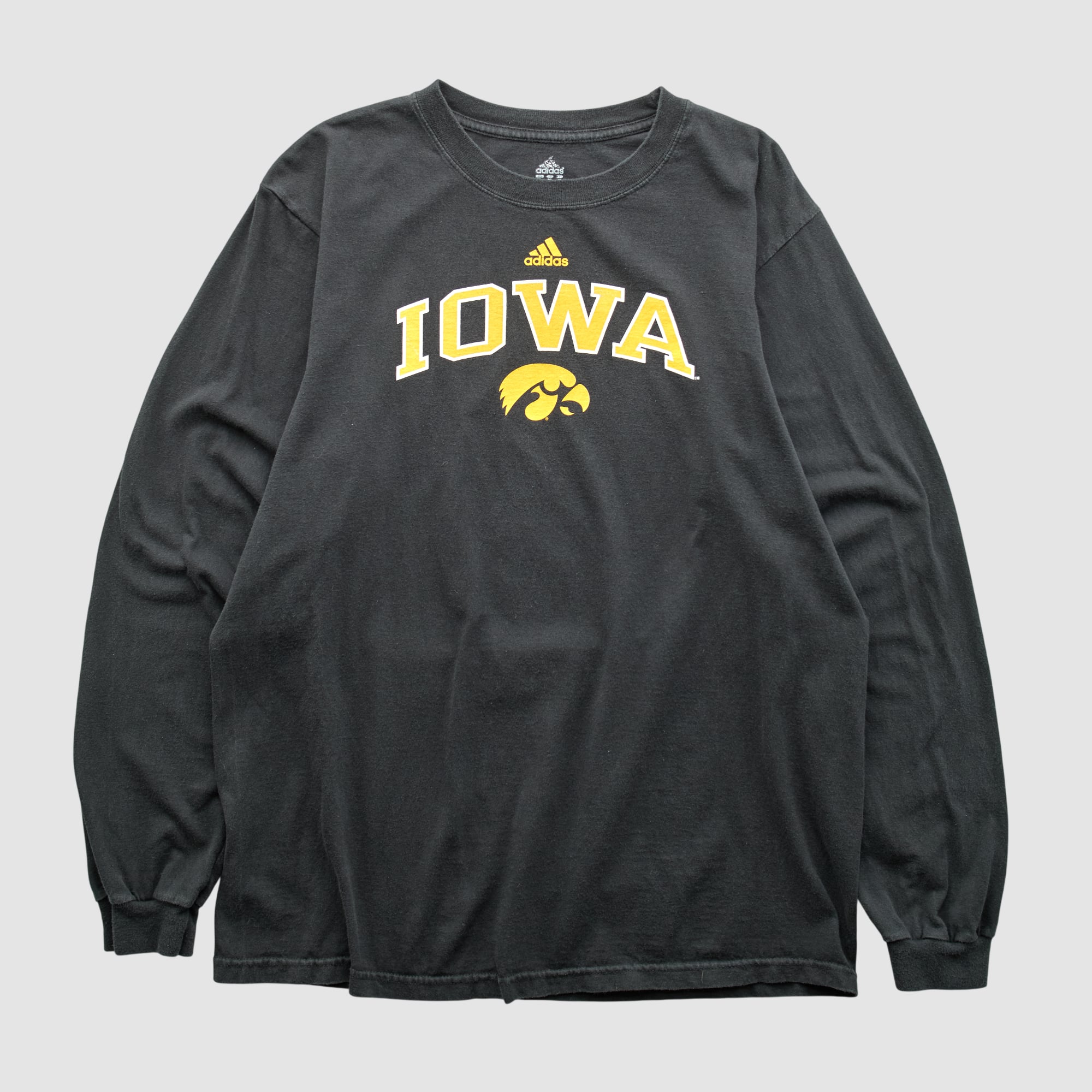 Iowa Hawkeyes Adidas 2000s Long Sleeve T-shirt - Black - L