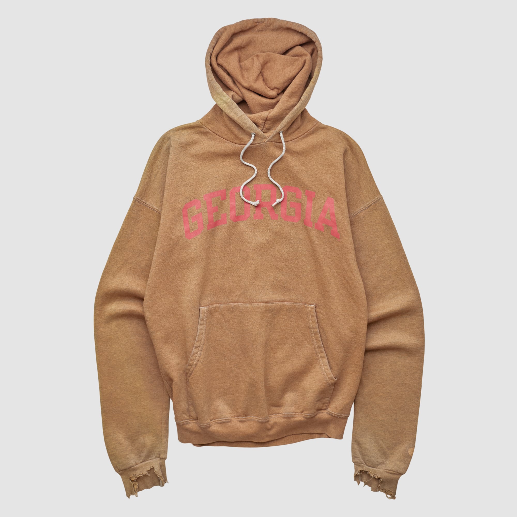Georgia Bulldogs Champion 2000s Hooded Pullover Sweatshirt - Clay - XS