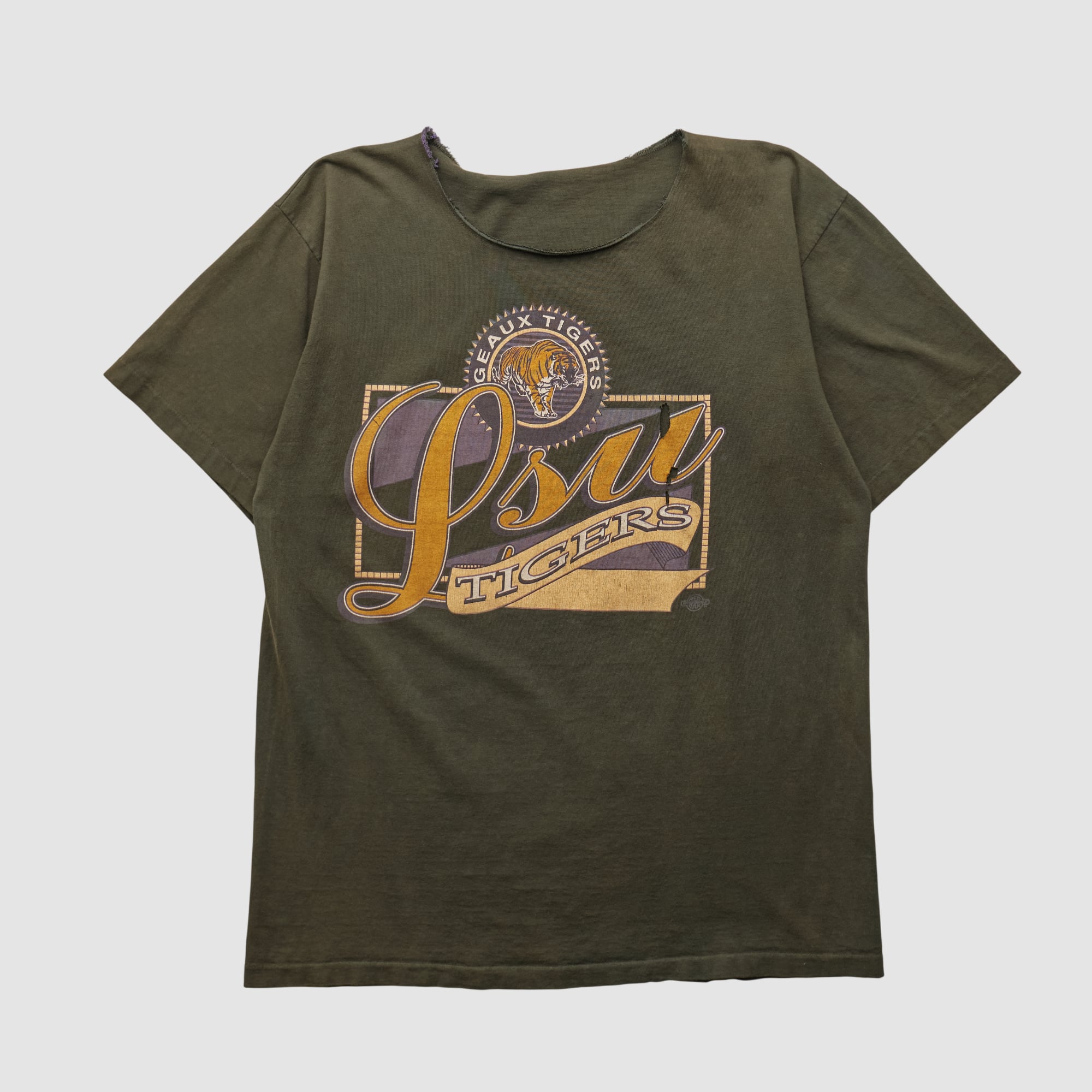 LSU Tigers 90s T-shirt - Olive - M