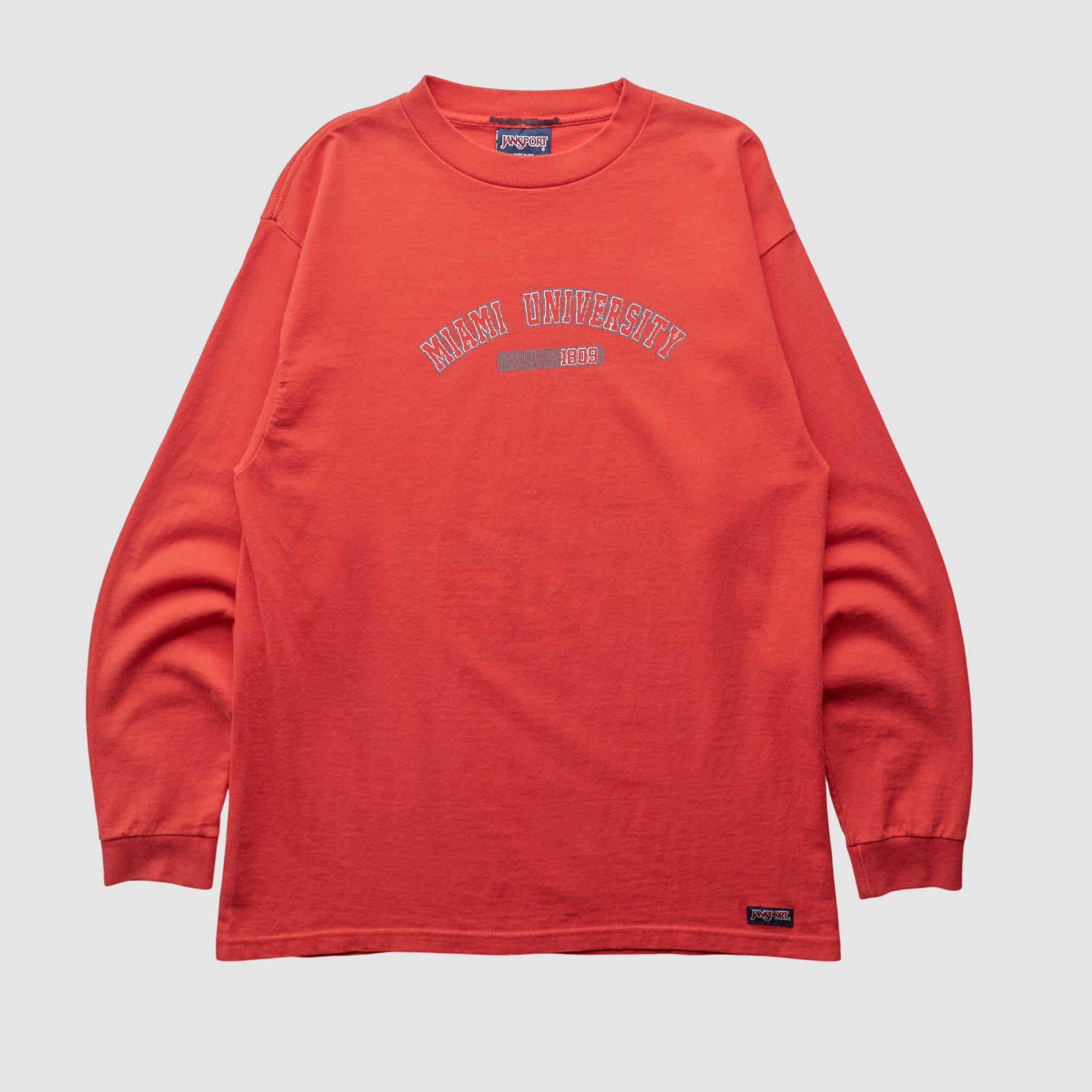 Miami University RedHawks Jansport 90s Long Sleeve T-shirt - Red - M