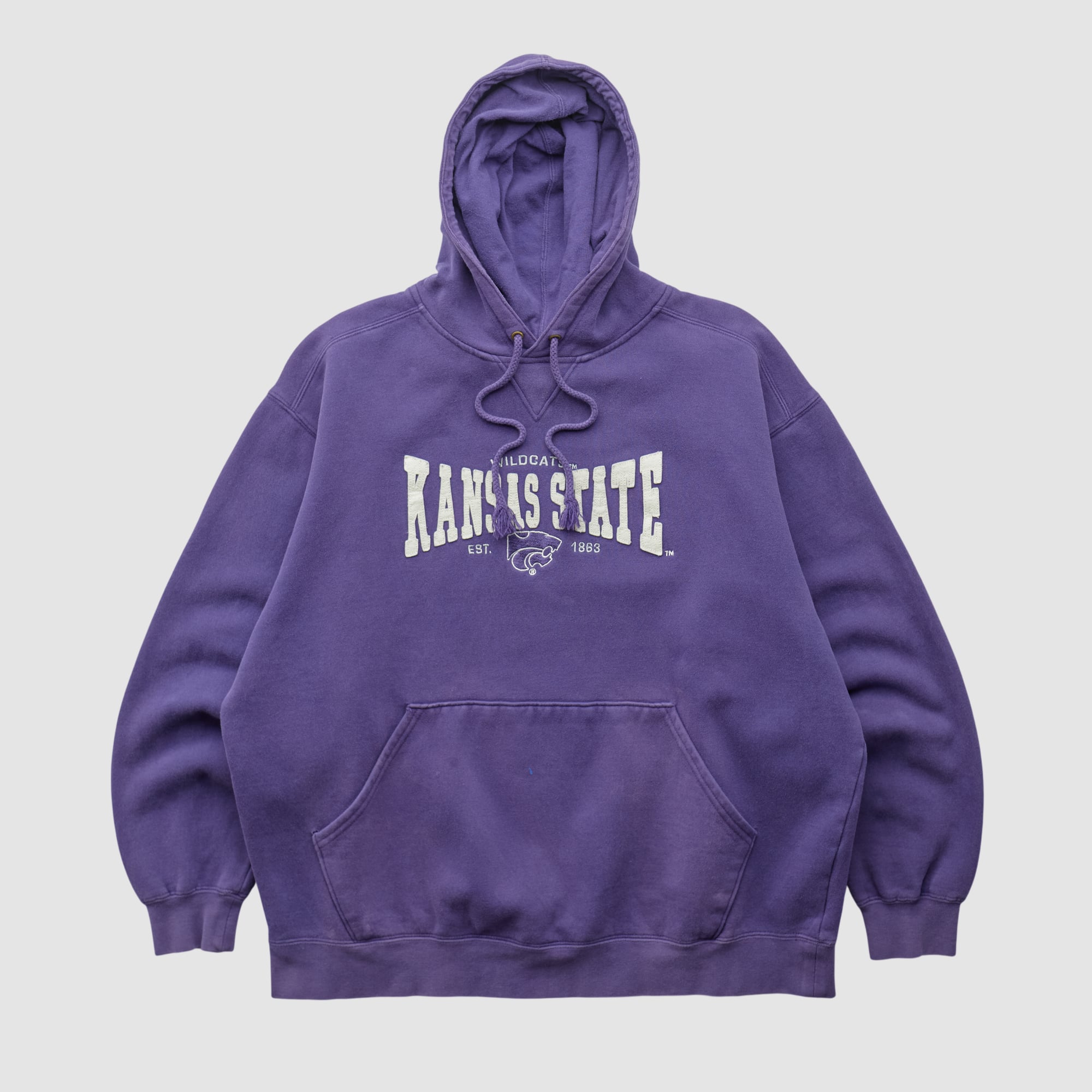 Kansas State Wildcats Lee Sport 2000s Hooded Pullover Sweatshirt - Purple - L