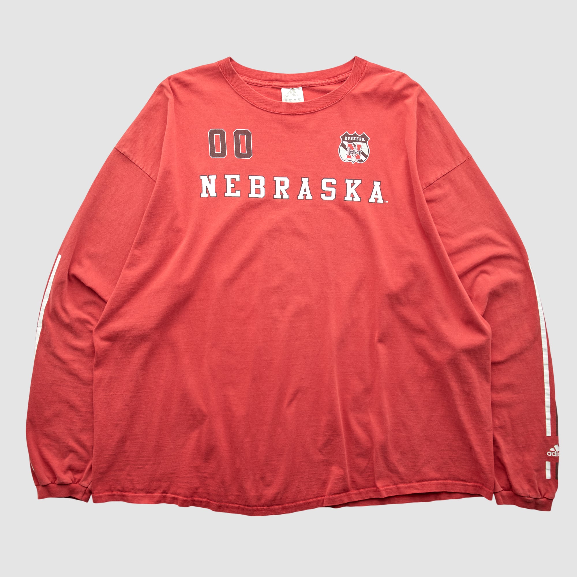 Nebraska Huskers Adidas 2000s Long Sleeve T-shirt - Red - 3XL