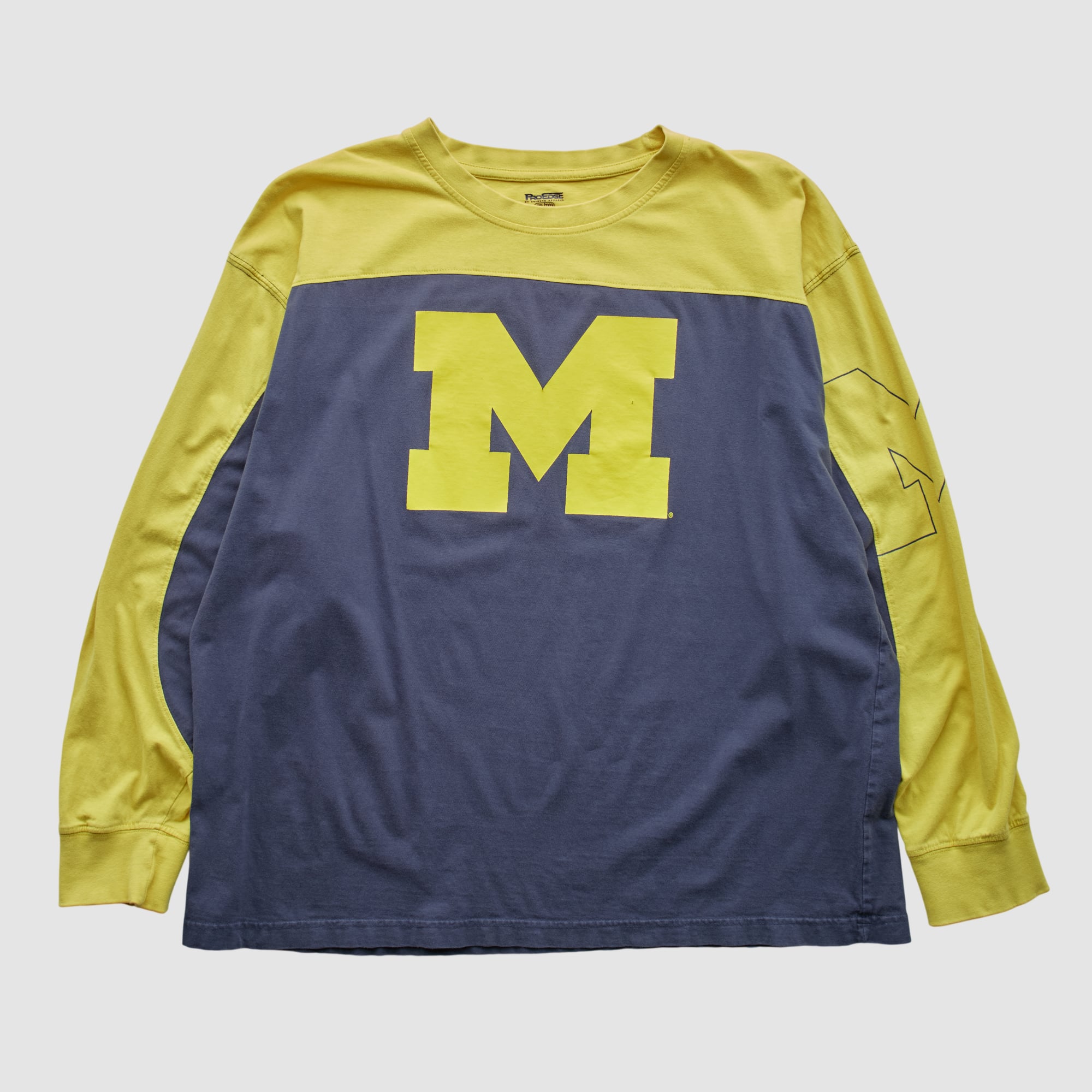 Michigan Wolverines Pro Edge 2010s Long Sleeve T-shirt - Navy - 2XL
