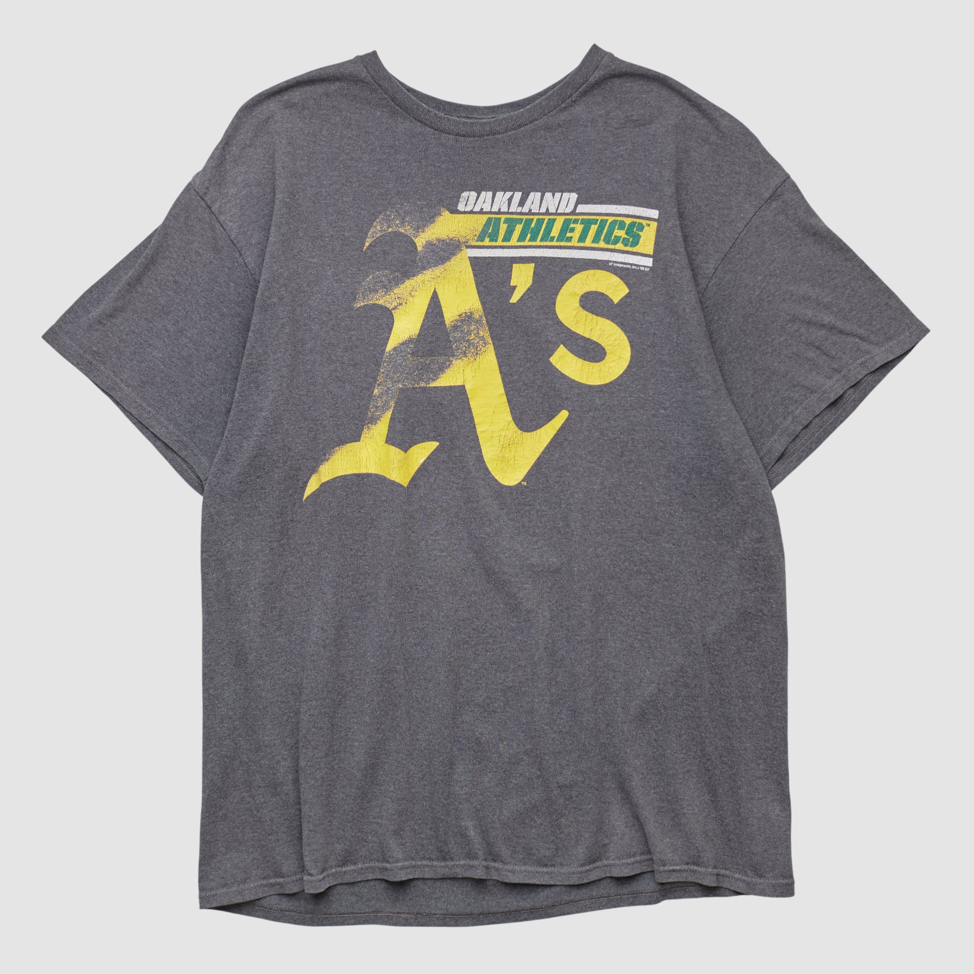 Oakland Athletics Genuine Merchandise 2000s T-shirt - Dark Heather Gray - M