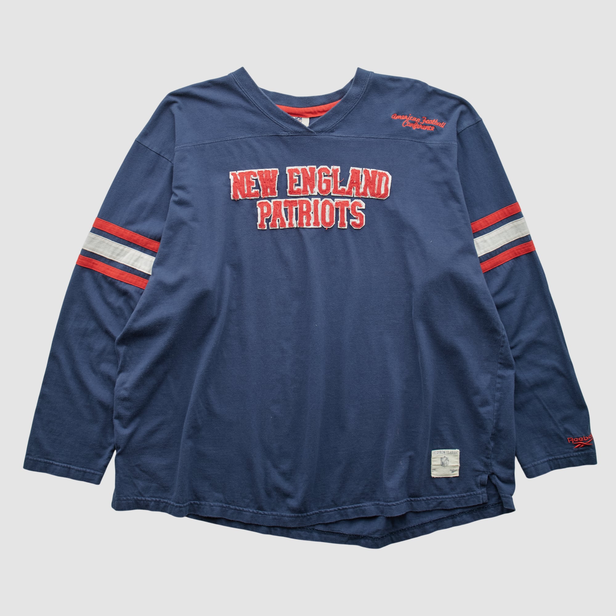 New England Patriots NFL 2000s Long Sleeve T-shirt - Navy - XL
