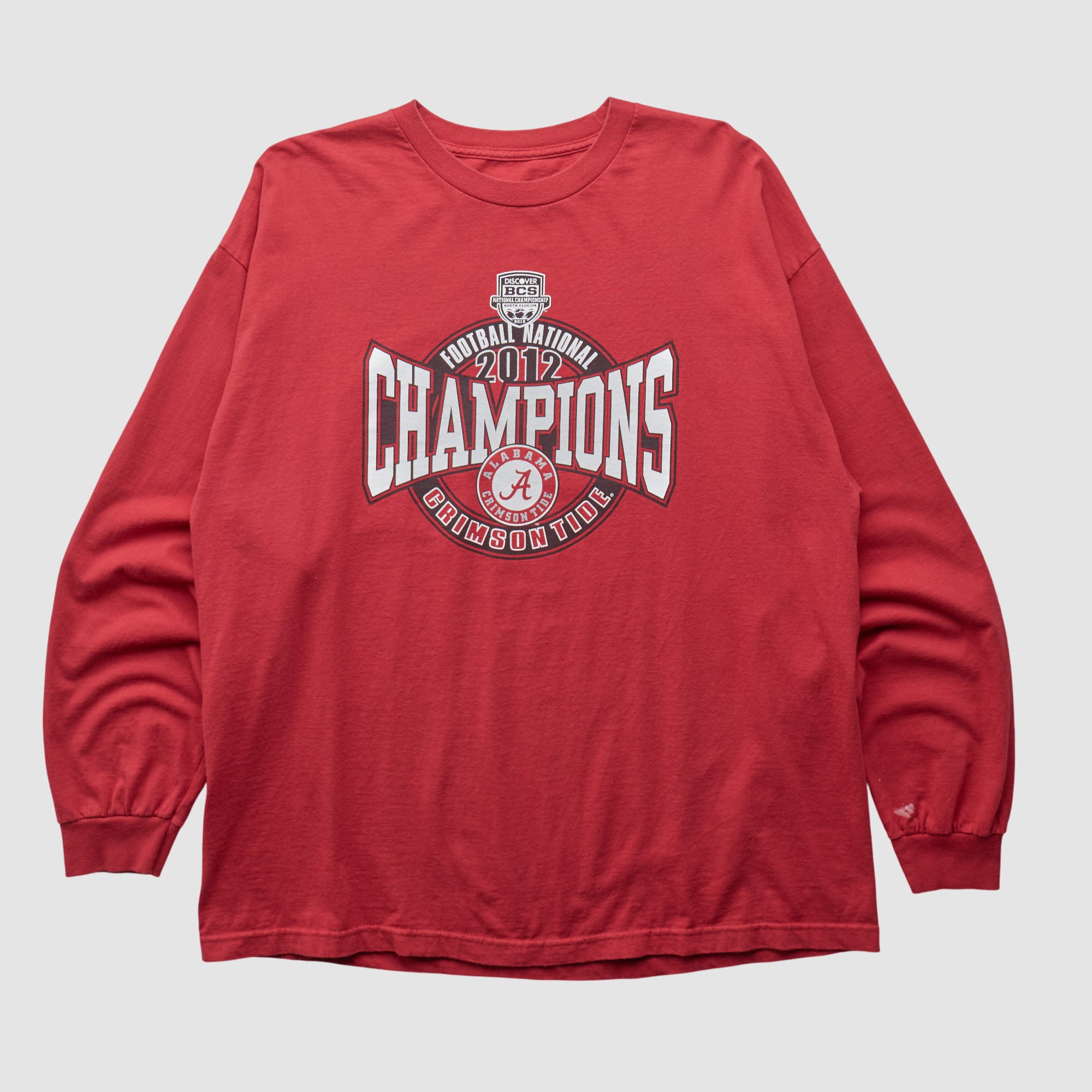 Alabama Crimson Tide 2012 Long Sleeve T-shirt - Red - 2XL