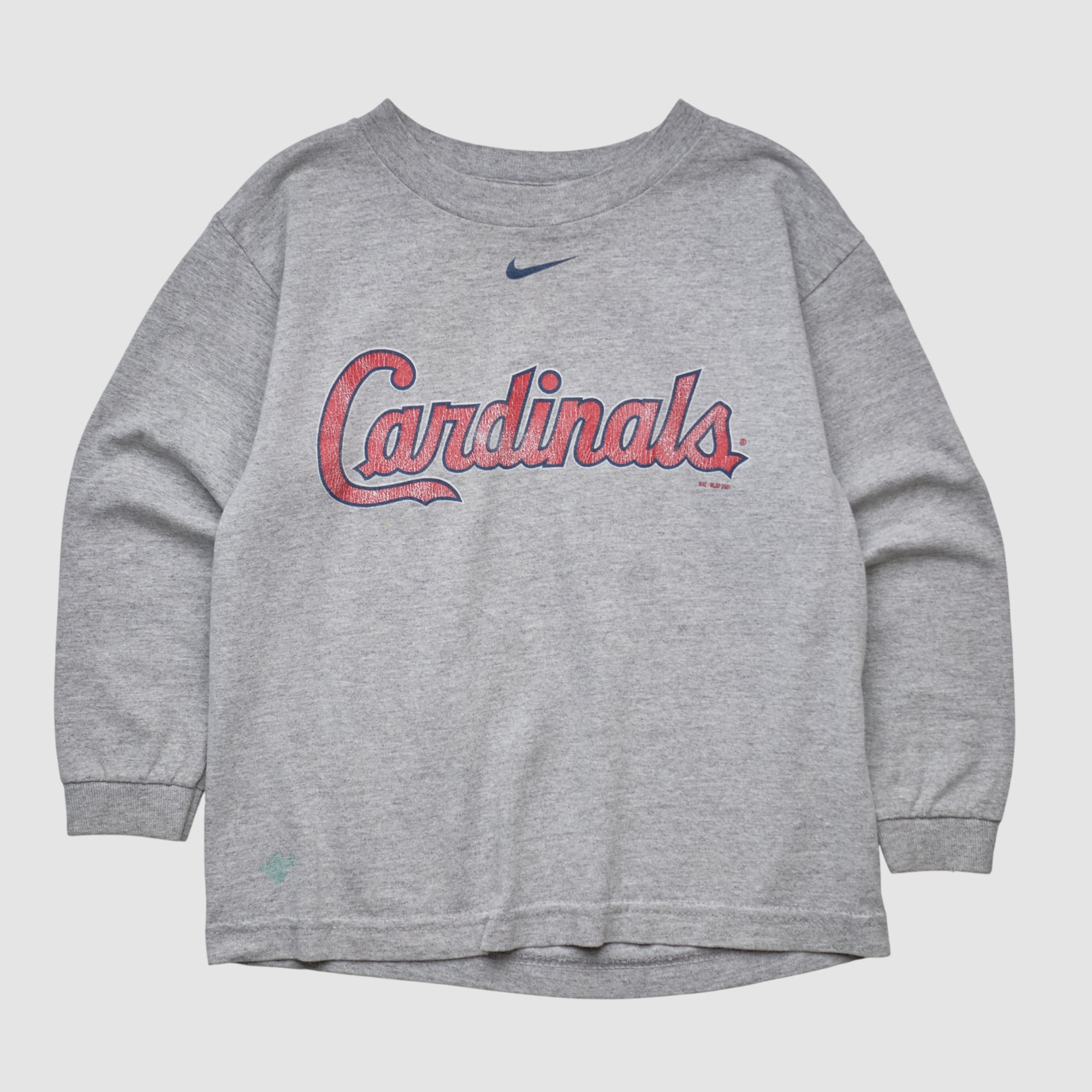 St. Louis Cardinals Nike 2001 Pullover Sweatshirt - Heather Gray - Yth S