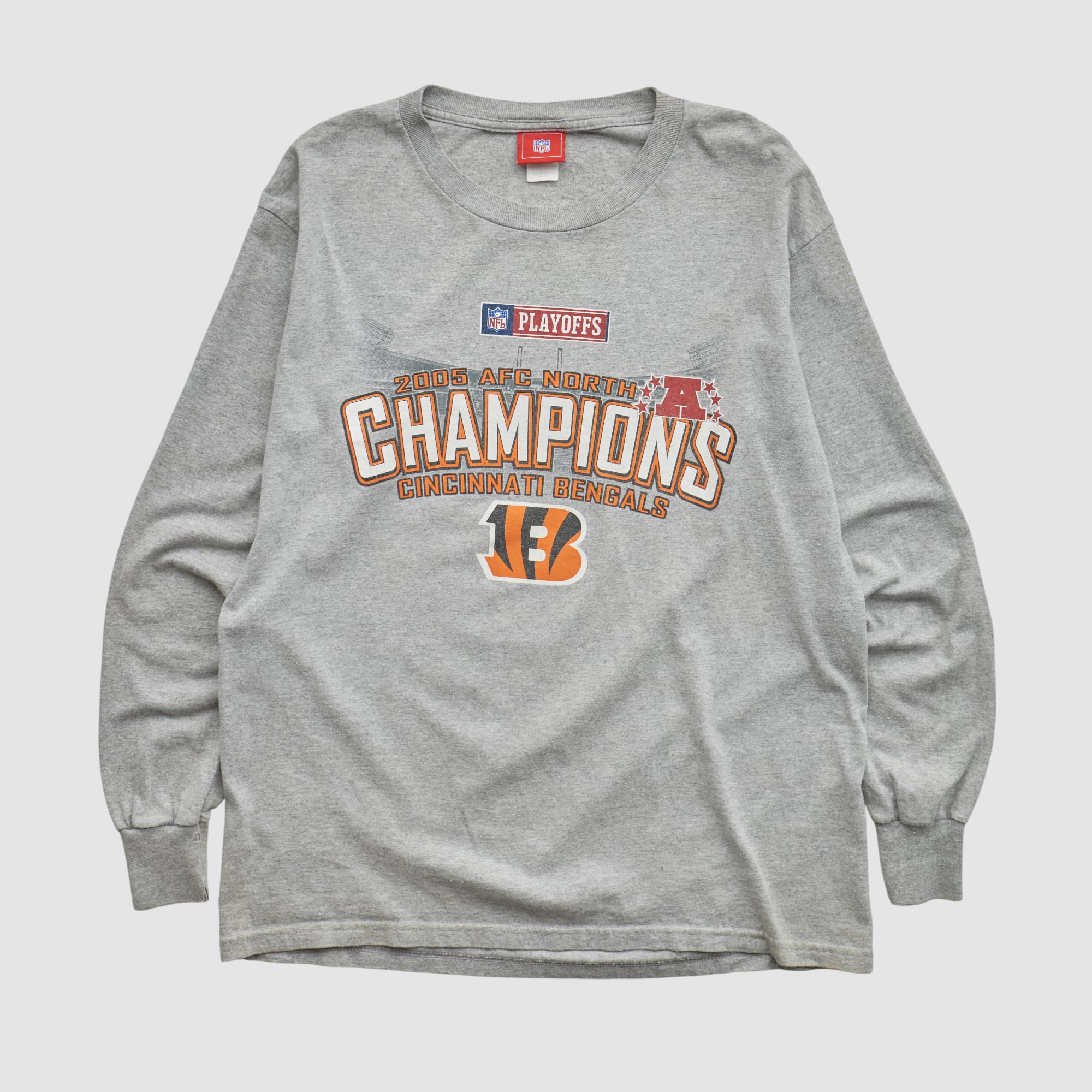 Cincinnati Bengals NFL 2005 Long Sleeve T-shirt - Heather Gray - S