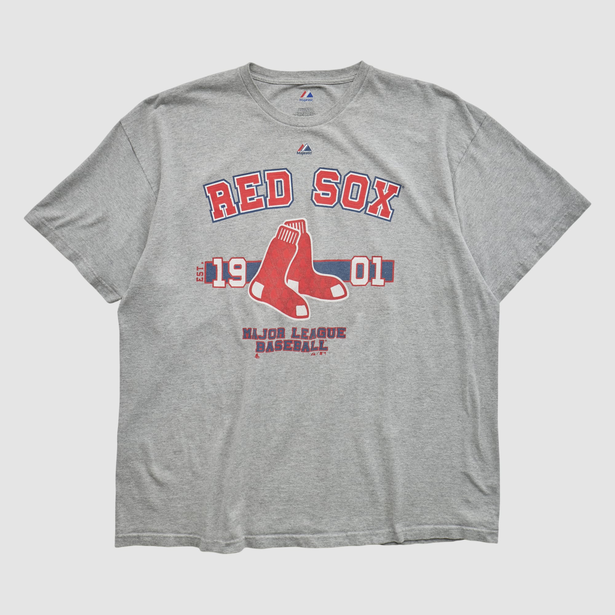 Boston Red Sox Majestic 2010s T-shirt - Heather Gray - M