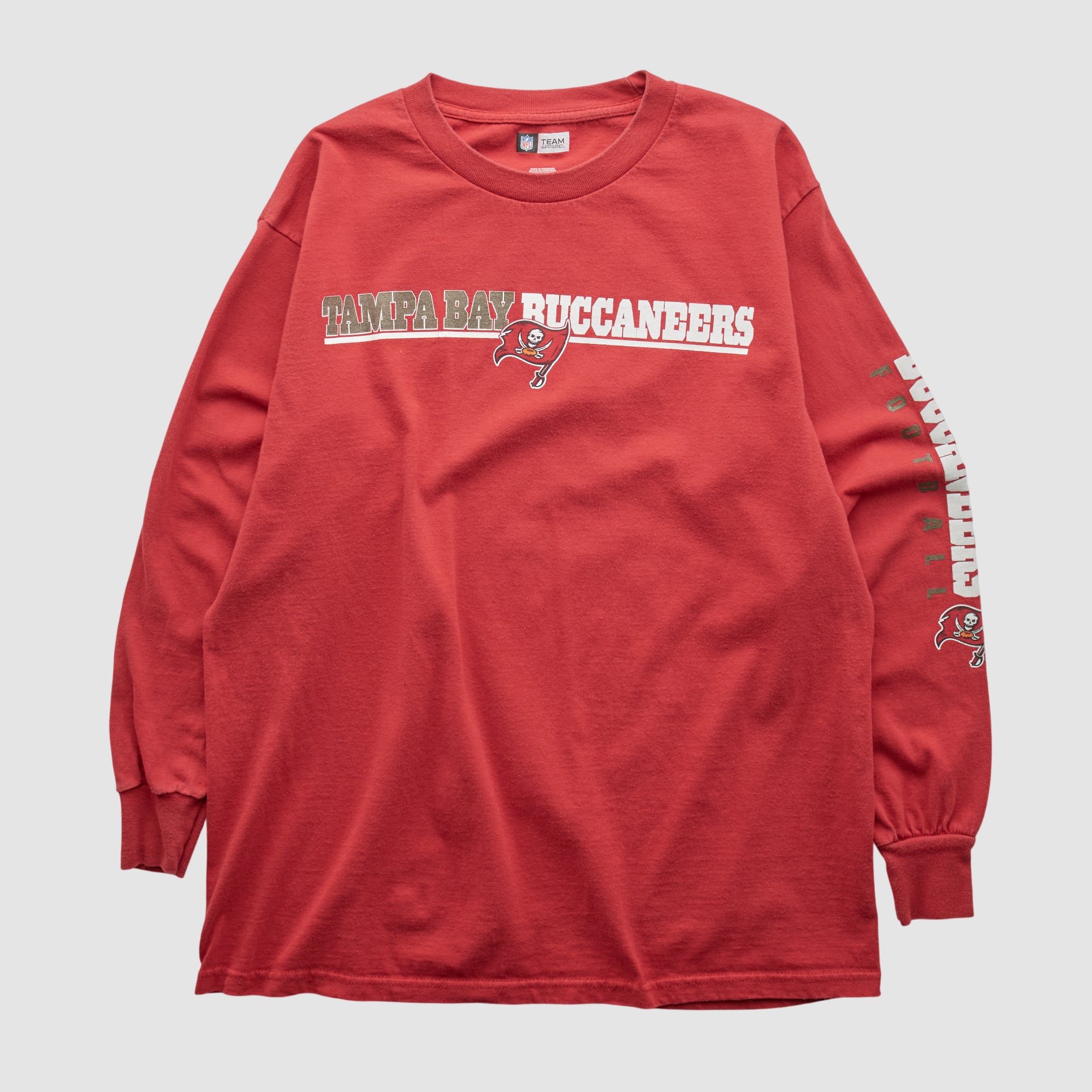 Tampa Bay Buccaneers NFL 2010s Long Sleeve T-shirt - Red - M