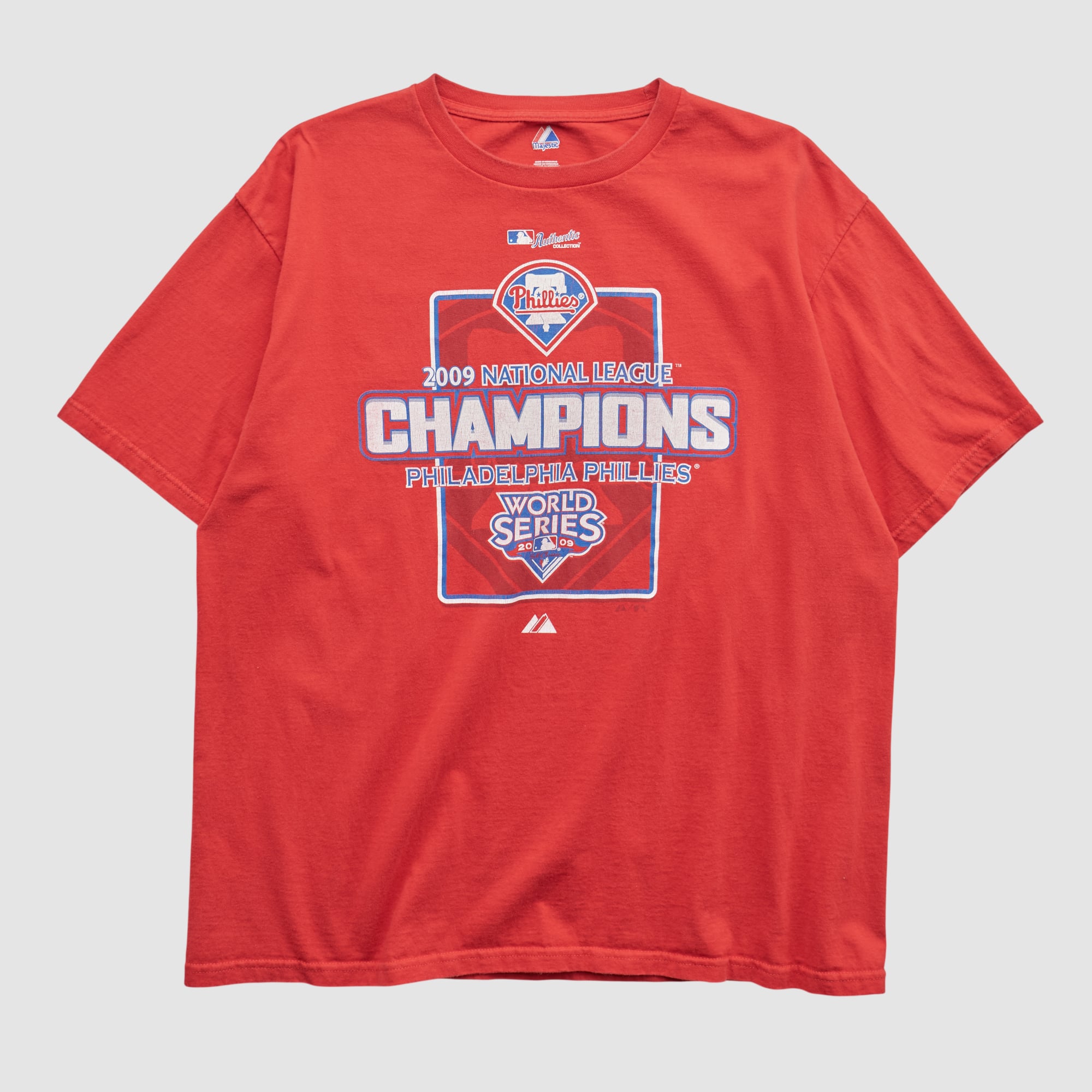 Philadelphia Phillies Majestic 2009 T-shirt - Red - L