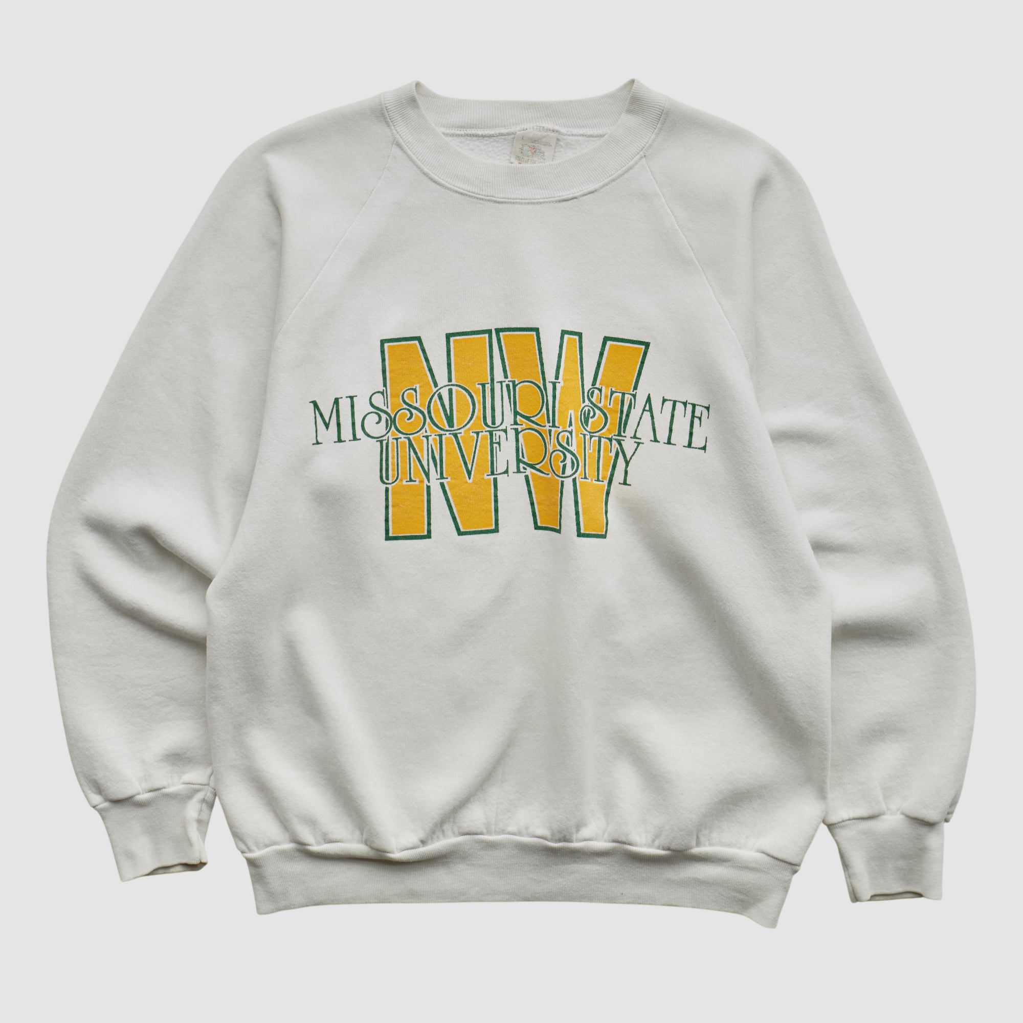 Northwest Missouri State Bearcats Fruit of the Loom 90s Pullover Sweatshirt - White - S