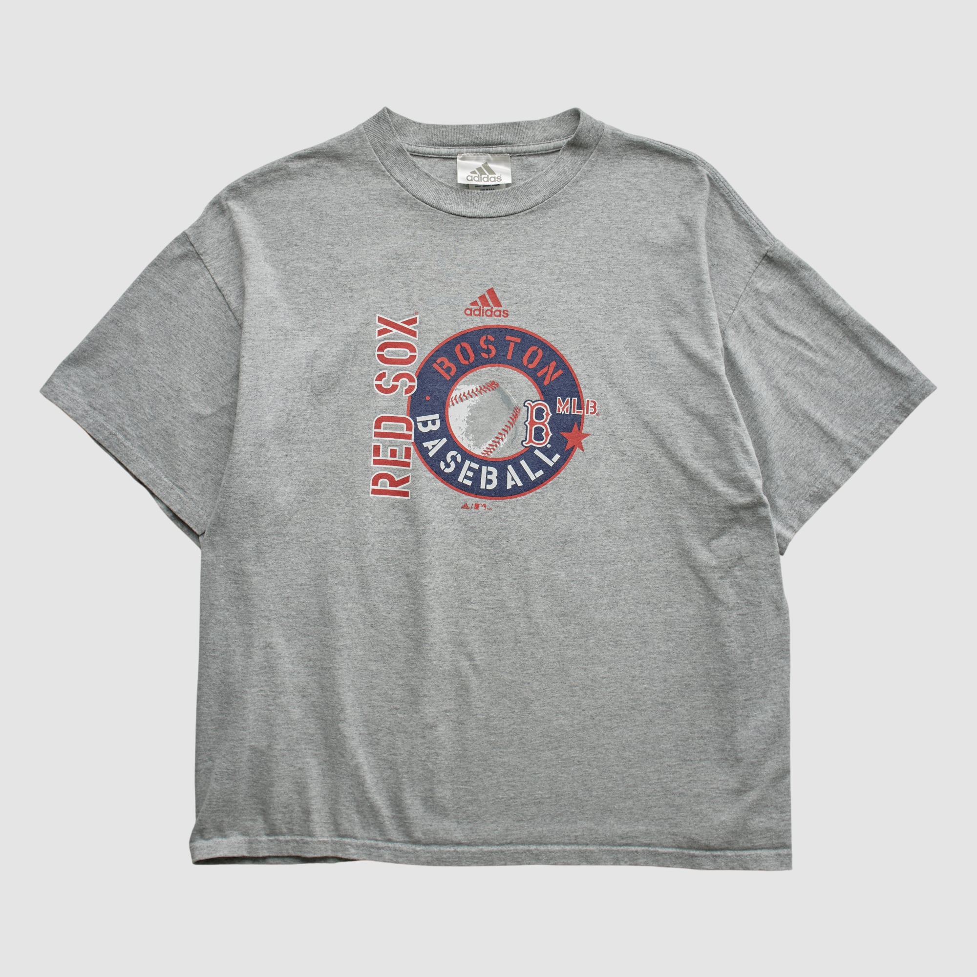Boston Red Sox Adidas 2000s T-shirt - Heather Gray - M