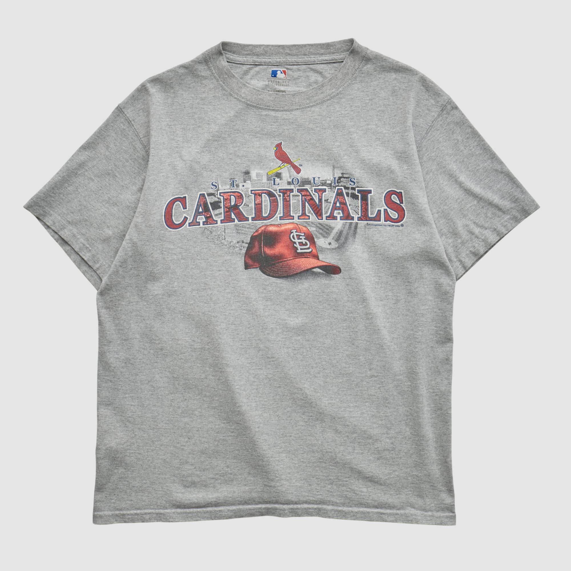 St. Louis Cardinals Majestic 2009 T-shirt - Heather Gray - S