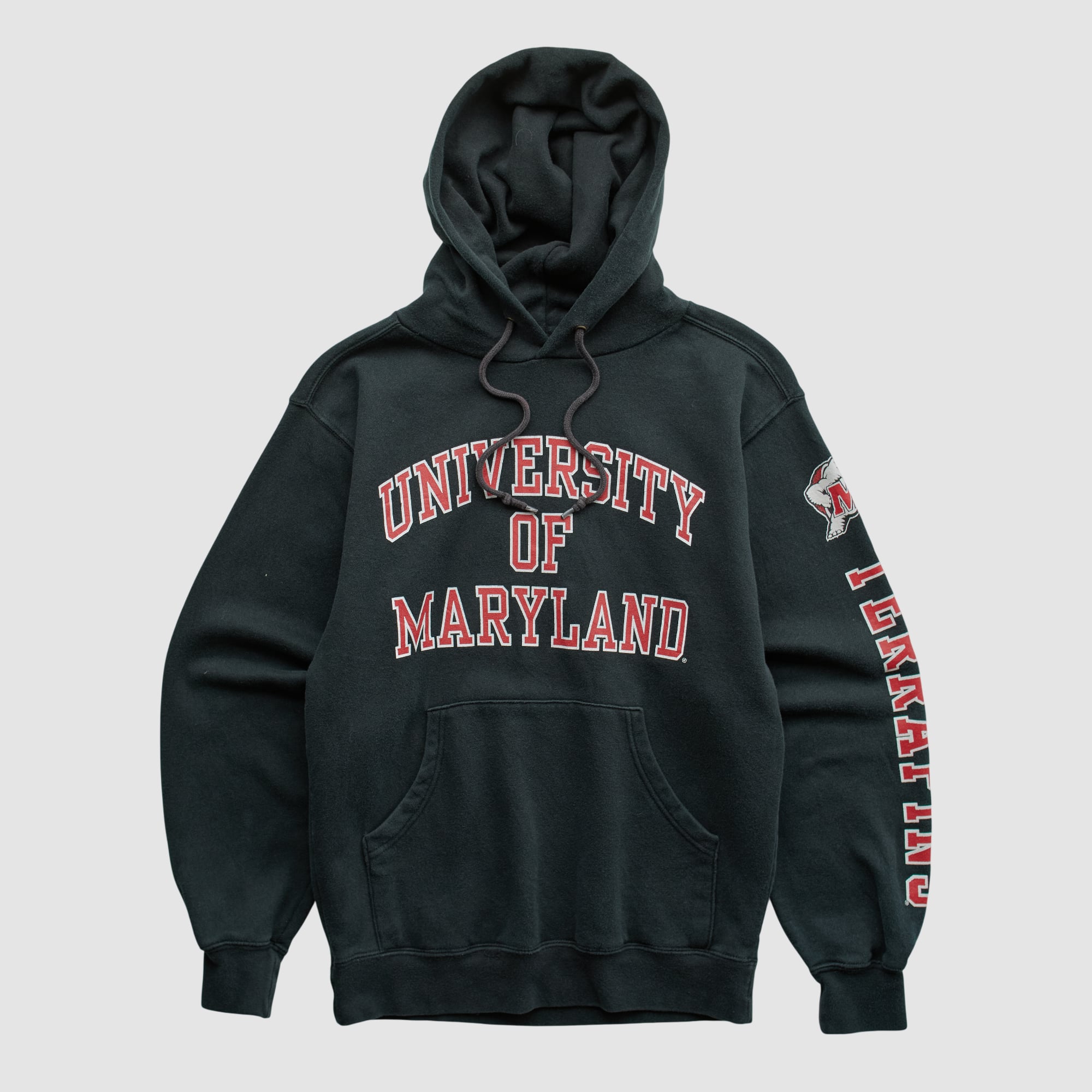Maryland Terrapins Jansport 2000s Hooded Pullover Sweatshirt - Black - XS