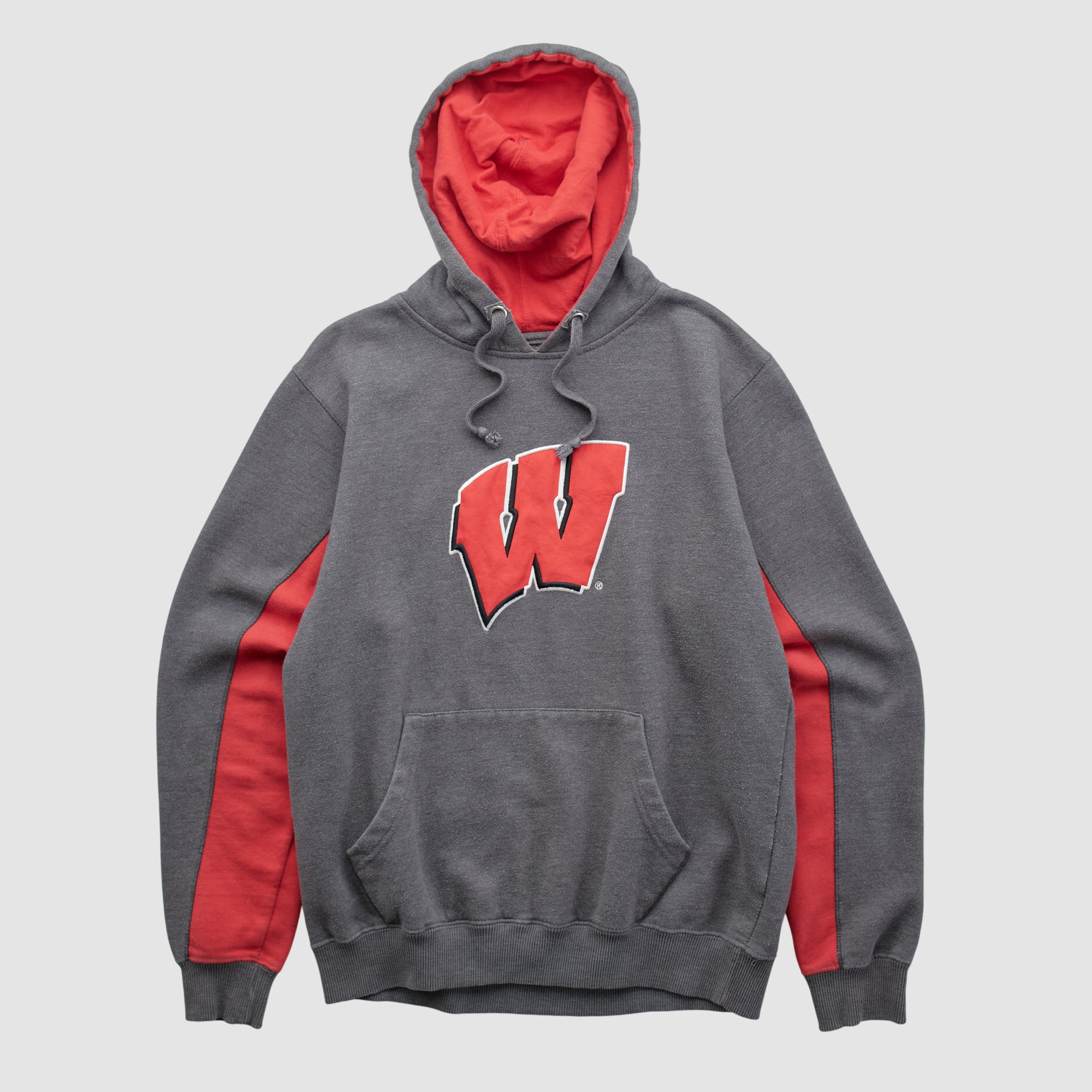 Wisconsin Badgers American Classics Sportswear 2010s Hooded Pullover Sweatshirt - Gray - S