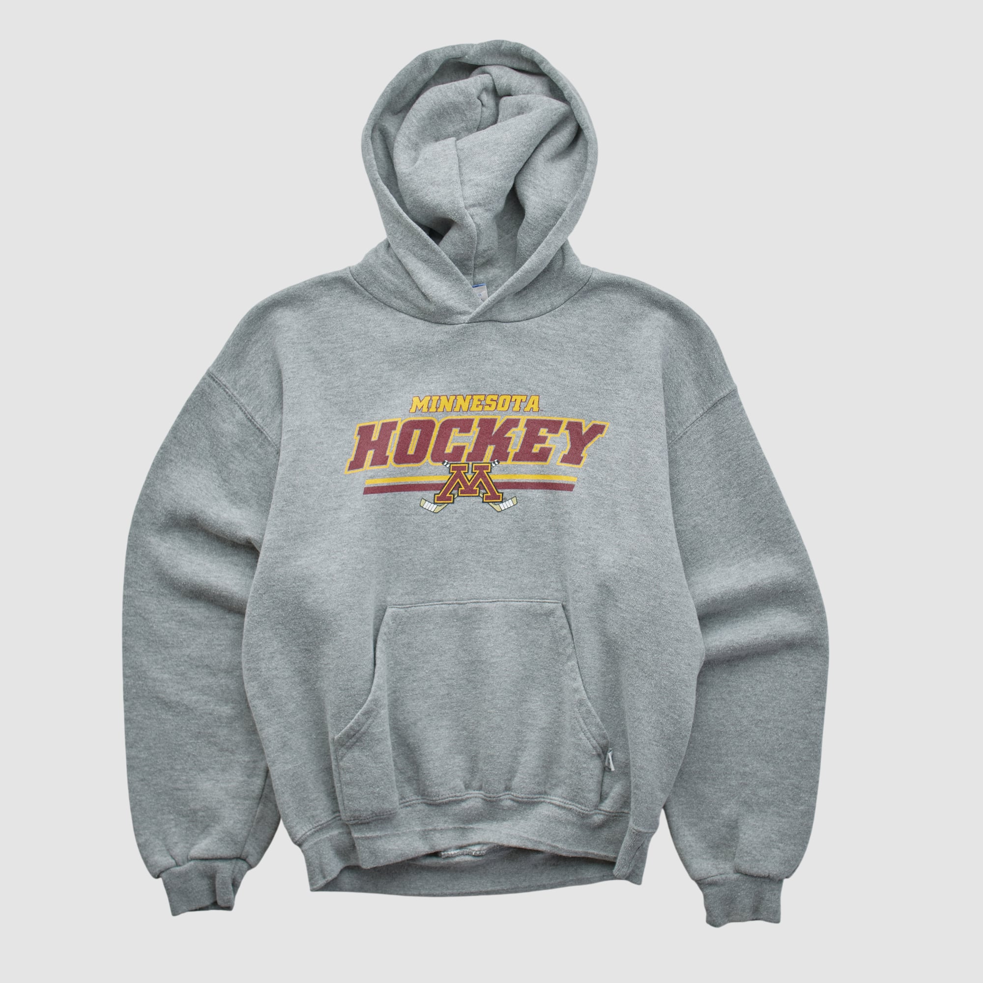 Minnesota Golden Gophers Russell 2000s Hooded Pullover Sweatshirt - Heather Gray - XXS