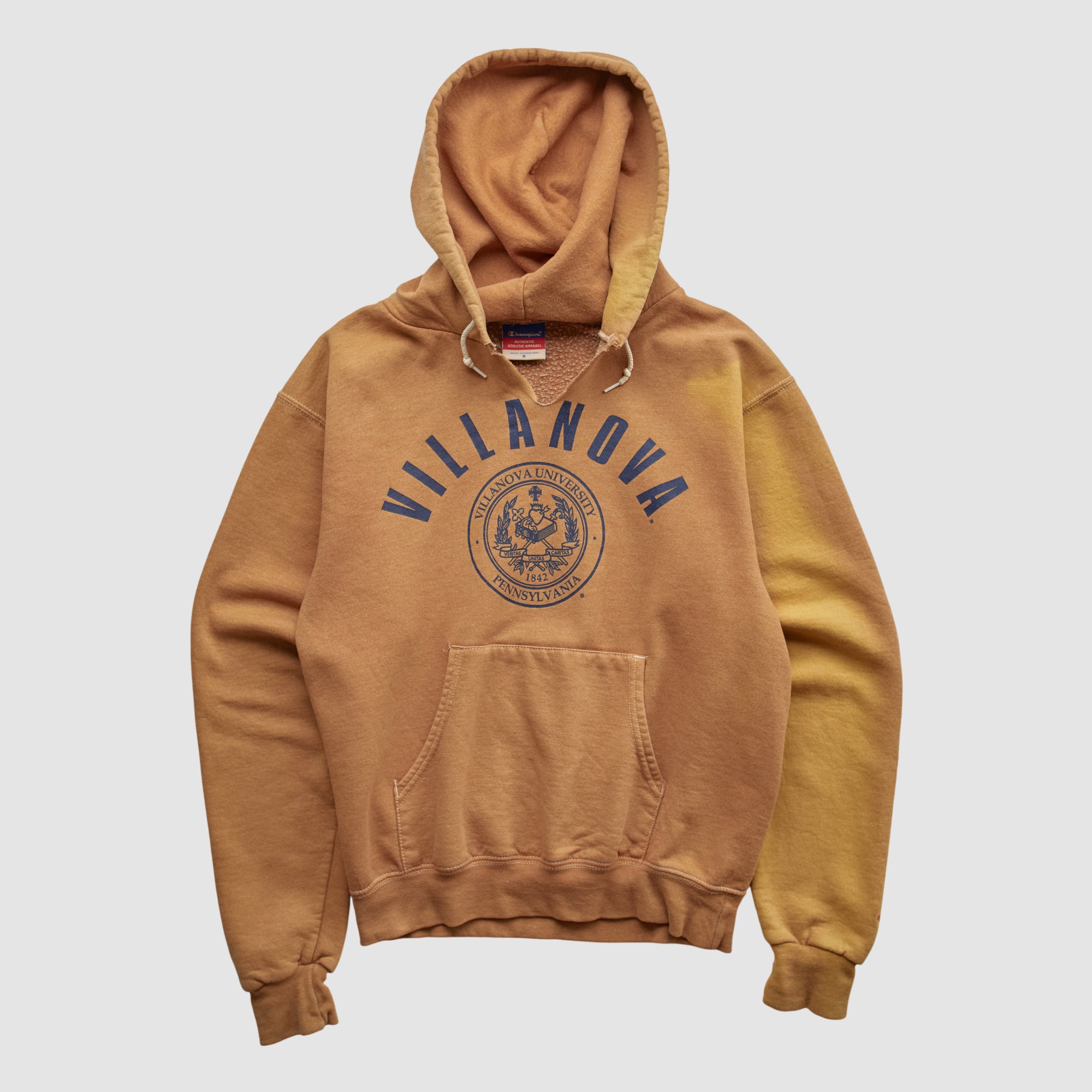 Villanova Wildcats Champion 2000s Hooded Pullover Sweatshirt - Clay - XS
